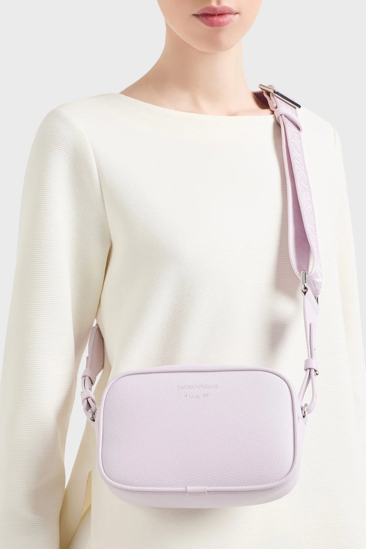 Emporio Armani Logolu Çıkarılabilir Askılı Kadın Çanta EW000537 AF12036 M4033 AÇIK PEMBE - 2