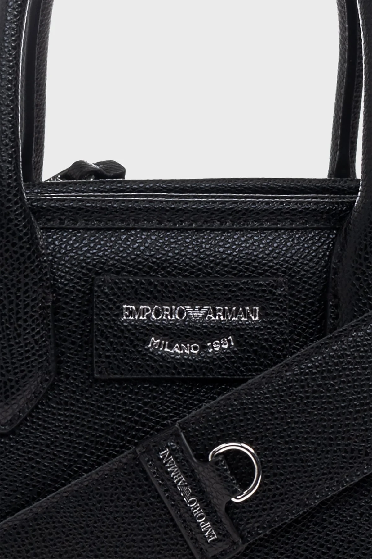 Emporio Armani Logolu Çıkarılabilir Askılı Bayan Çanta EW002328 AF17799 MC149 SİYAH - 5