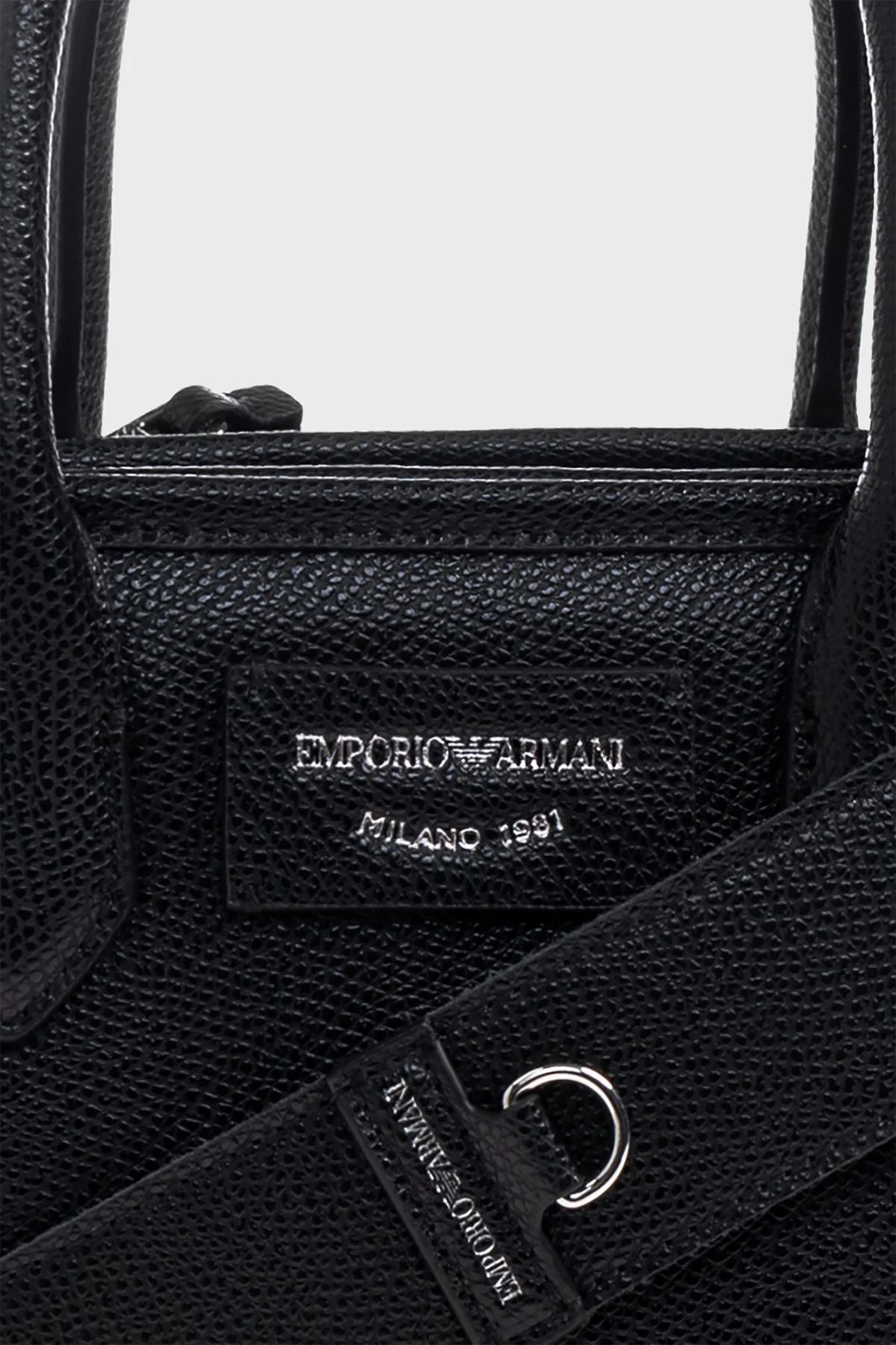 Emporio Armani Logolu Çıkarılabilir Askılı Kadın Çanta EW002328 AF17799 MC149 SİYAH - 5