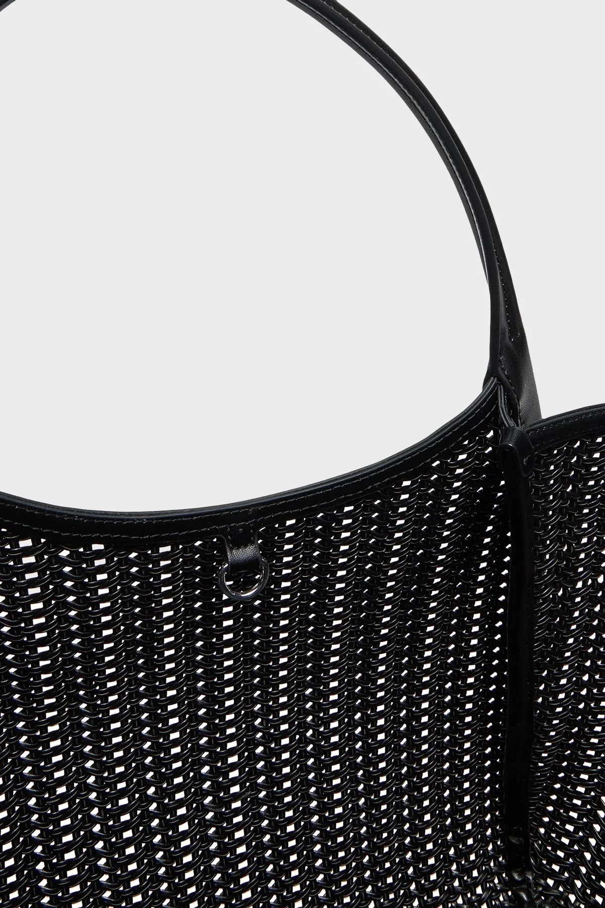 Emporio Armani Logolu Çıkarılabilir Askılı Büyük Bayan Çanta EW001009 AF14309 UC001 SİYAH - 9