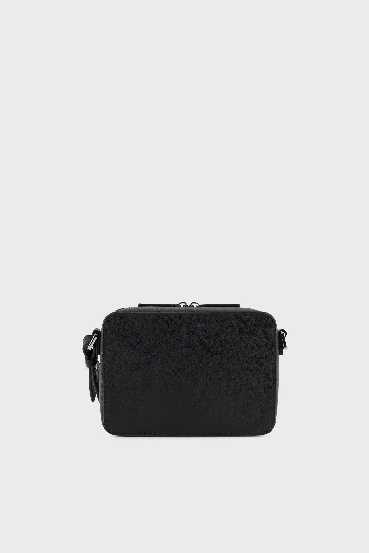 Emporio Armani Logolu Çıkarılabilir Askılı Erkek Çanta EM001186 AF13805 UC001 SİYAH - 2