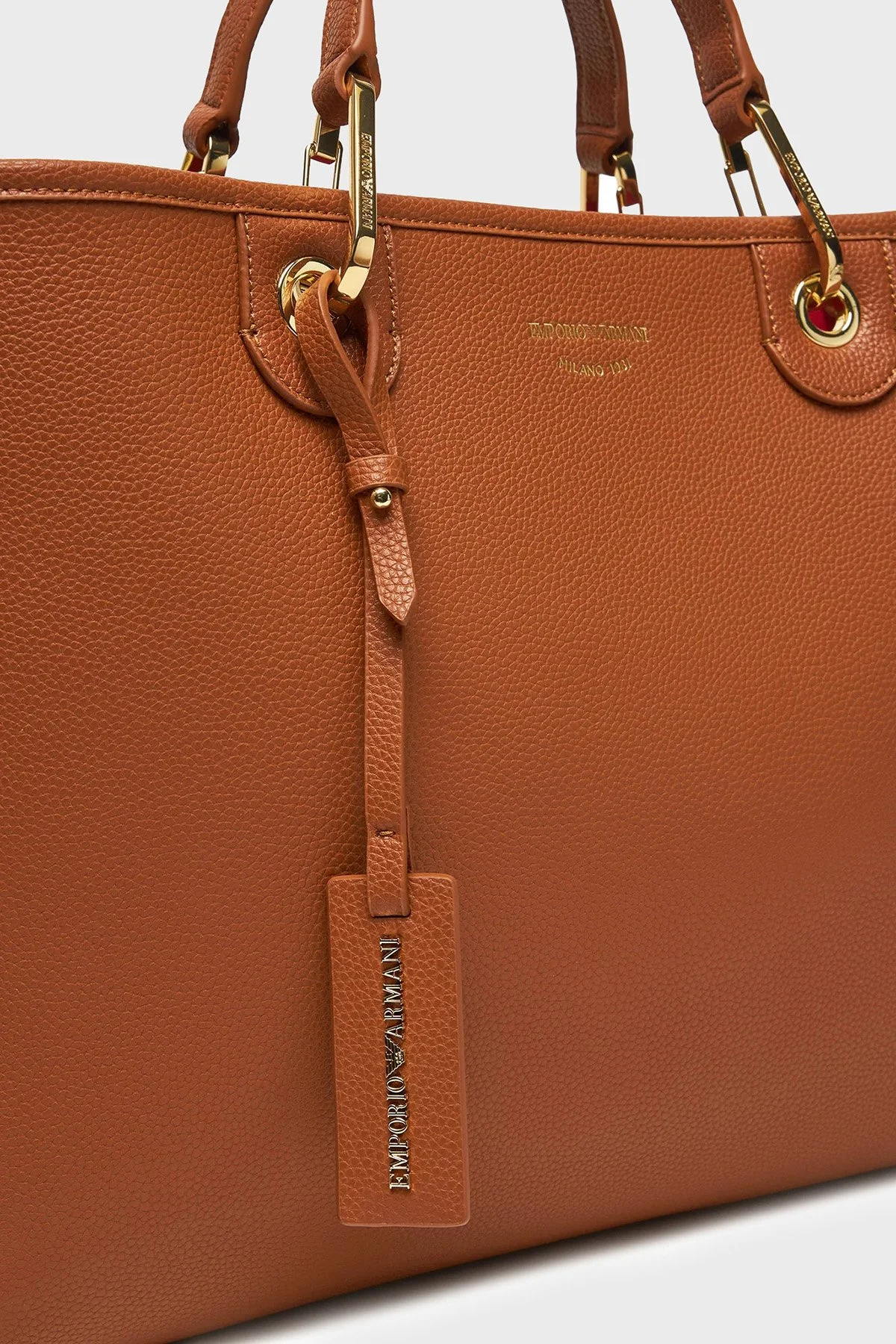 Emporio Armani Logolu Çıkarılabilir Askılı Kadın Çanta EW000360 AF12103 M6030 Taba - 3