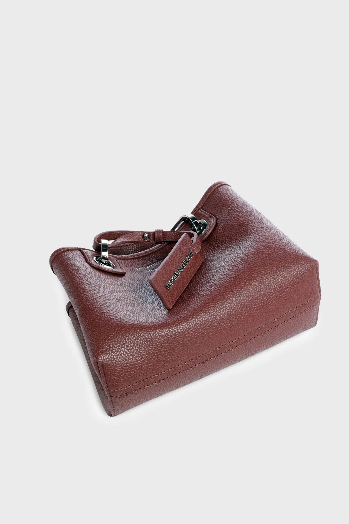 Emporio Armani Logolu Çıkarılabilir Askılı Kadın Çanta EW000382 AF12036 M6453 Bordo - 4