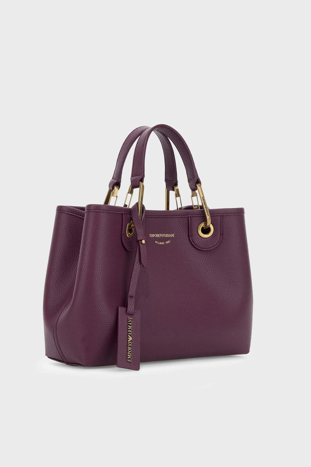 Emporio Armani Logolu Çıkarılabilir Askılı Kadın Çanta EW000382 AF12036 MA149 Mürdüm - 3