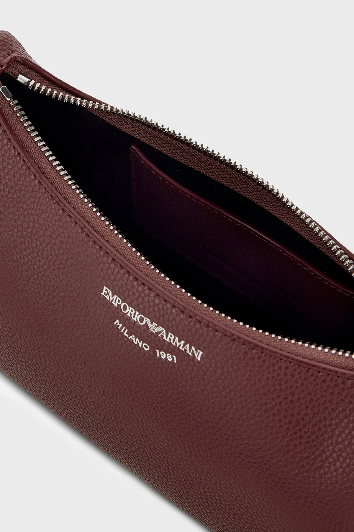 Emporio Armani Logolu Çıkarılabilir Askılı Kadın Çanta EW000539 AF12036 M6453 Bordo - 6