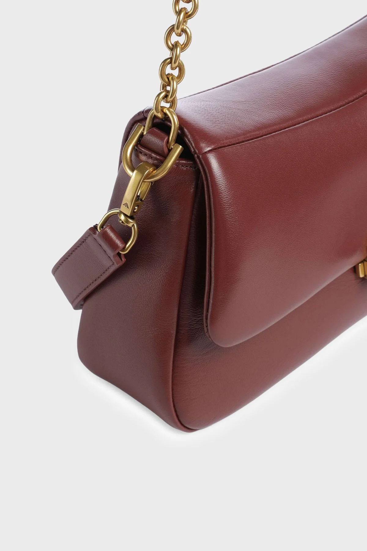 Emporio Armani Logolu Çıkarılabilir Askılı Kadın Çanta EW002644 AF32959 U6002 Bordo - 4