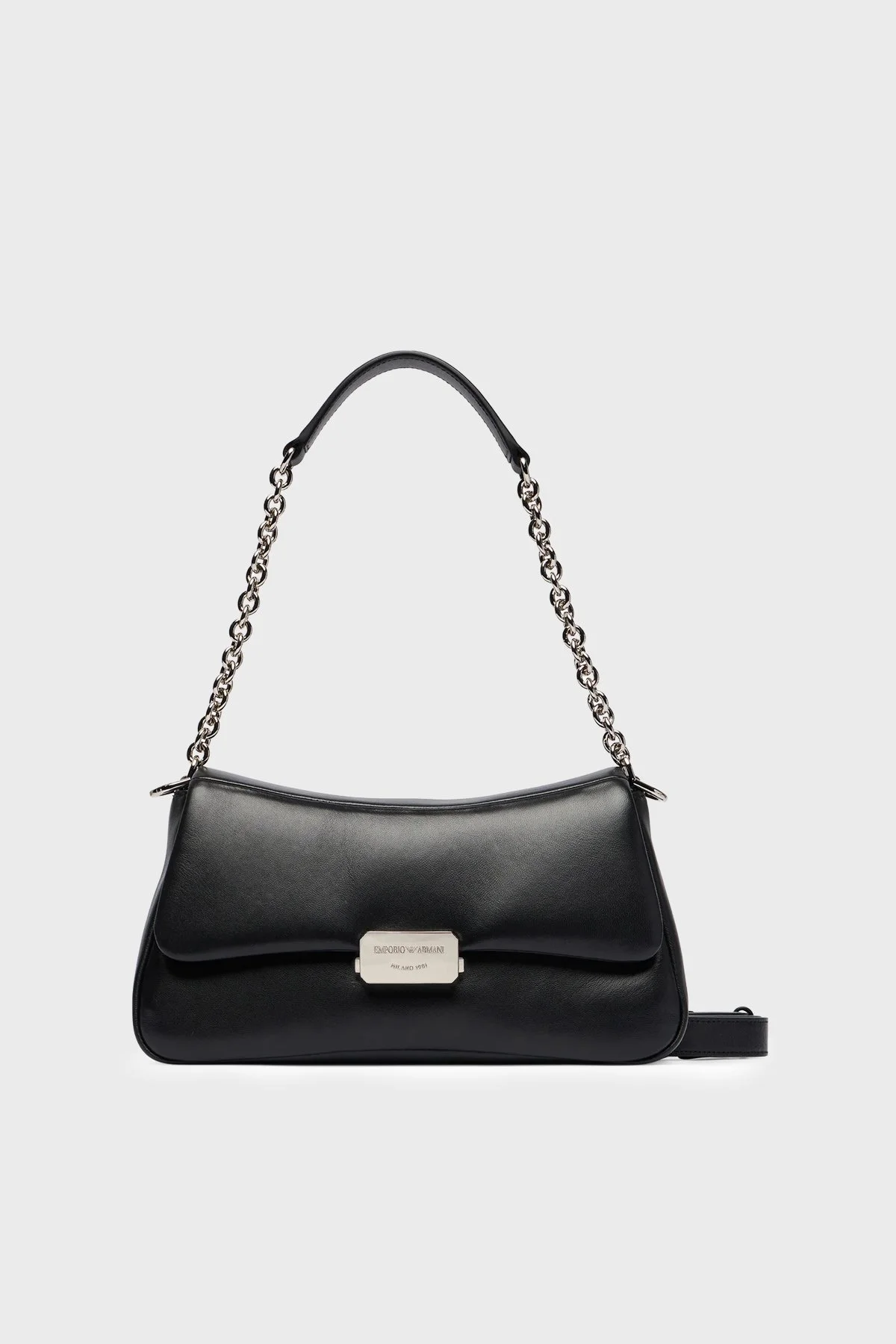 Emporio Armani Logolu Çıkarılabilir Askılı Kadın Çanta EW002644 AF32959 UC001 Siyah - 1