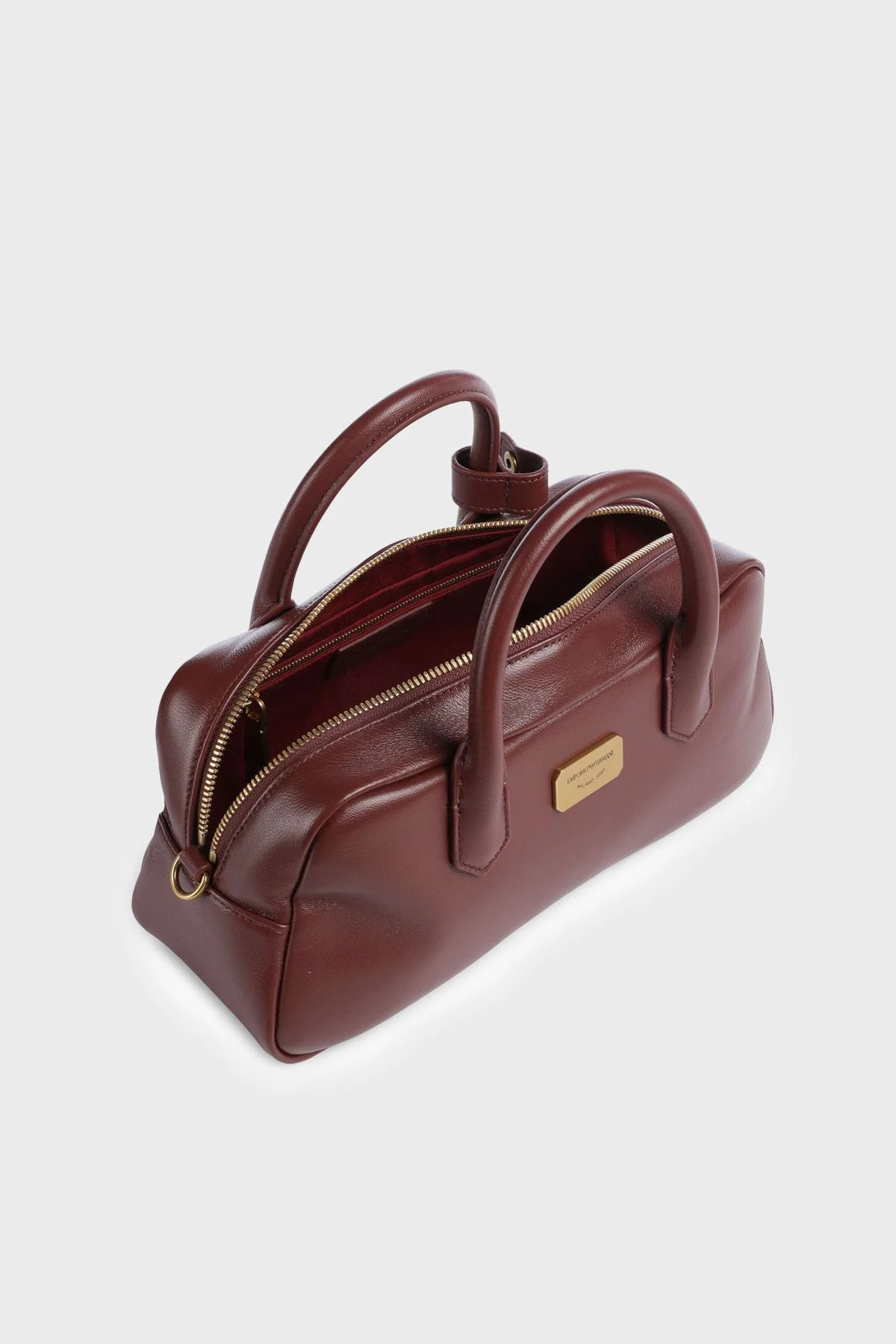 Emporio Armani Logolu Çıkarılabilir Askılı Kadın Çanta EW003824 AF32959 U6002 Bordo - 5