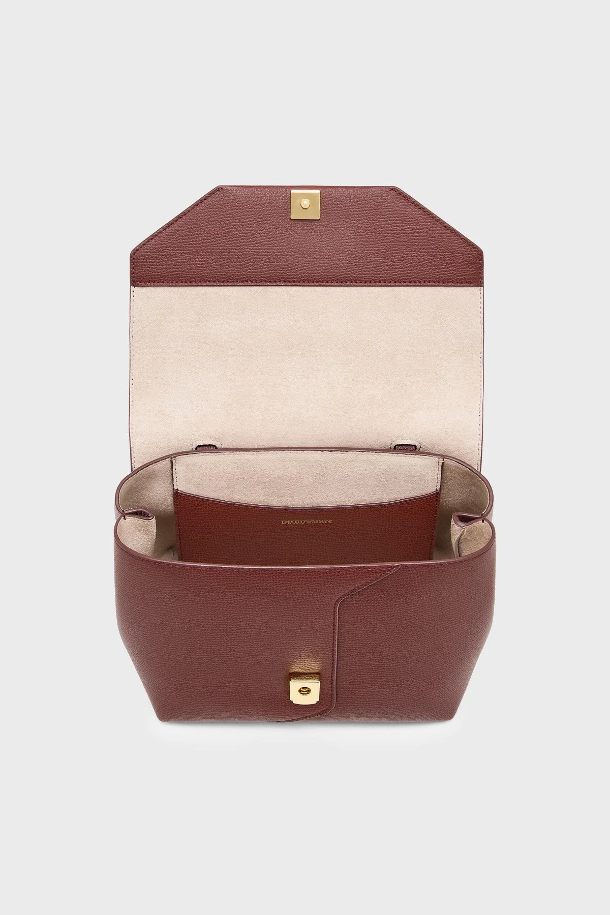Emporio Armani Logolu Çıkarılabilir Askılı Kadın Çanta EW005672 AF29459 U6017 Bordo - 6