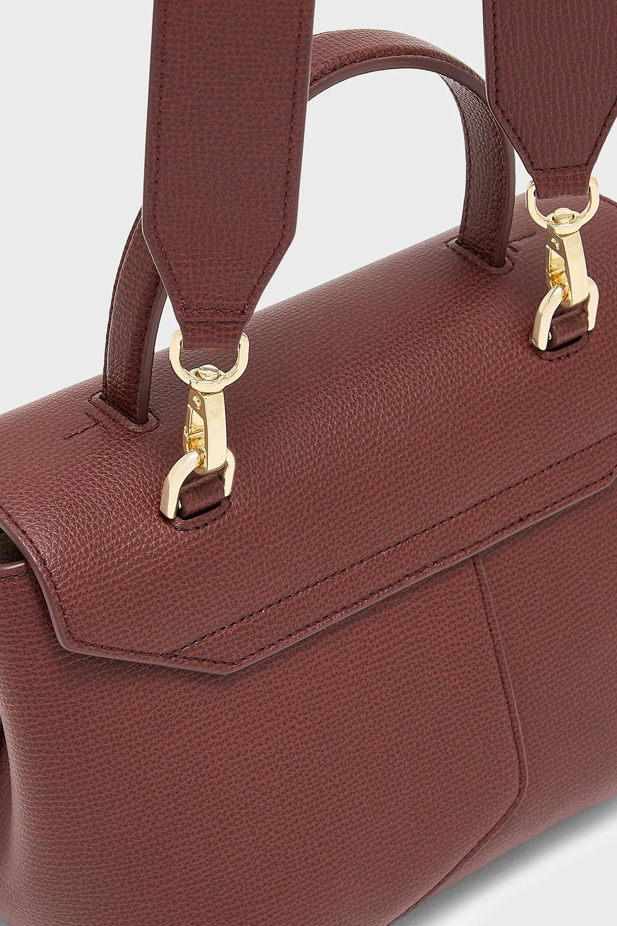 Emporio Armani Logolu Çıkarılabilir Askılı Kadın Çanta EW005672 AF29459 U6017 Bordo - 7