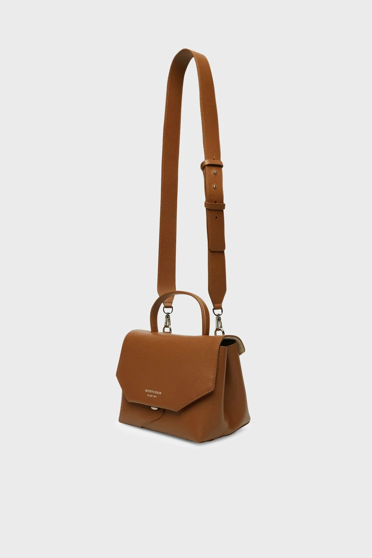 Emporio Armani Logolu Çıkarılabilir Askılı Kadın Çanta EW005672 AF29459 U6124 Taba - 4