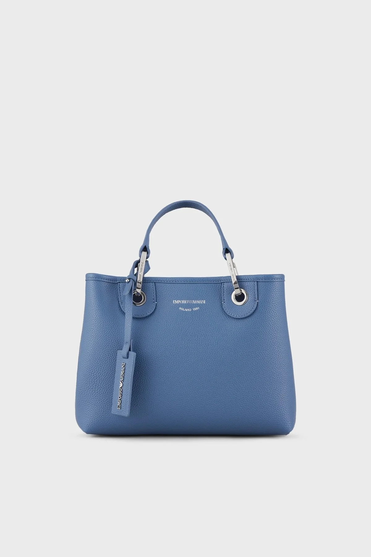 Emporio Armani Logolu Çıkarılabilir İç Bölmeli ve Omuz Askılı Bayan Çanta Y3D166 YFO5E 89587 MAVİ - 1