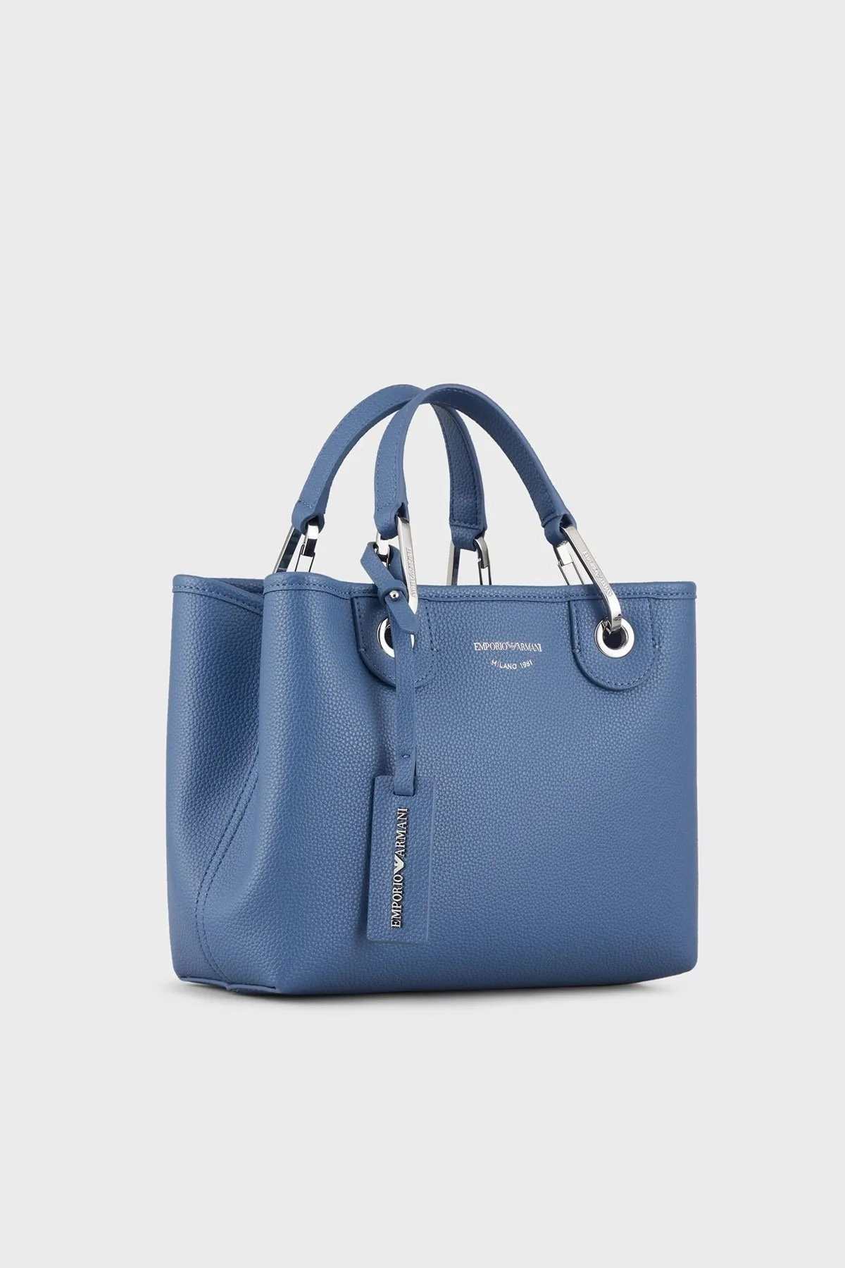 Emporio Armani Logolu Çıkarılabilir İç Bölmeli ve Omuz Askılı Bayan Çanta Y3D166 YFO5E 89587 MAVİ - 2