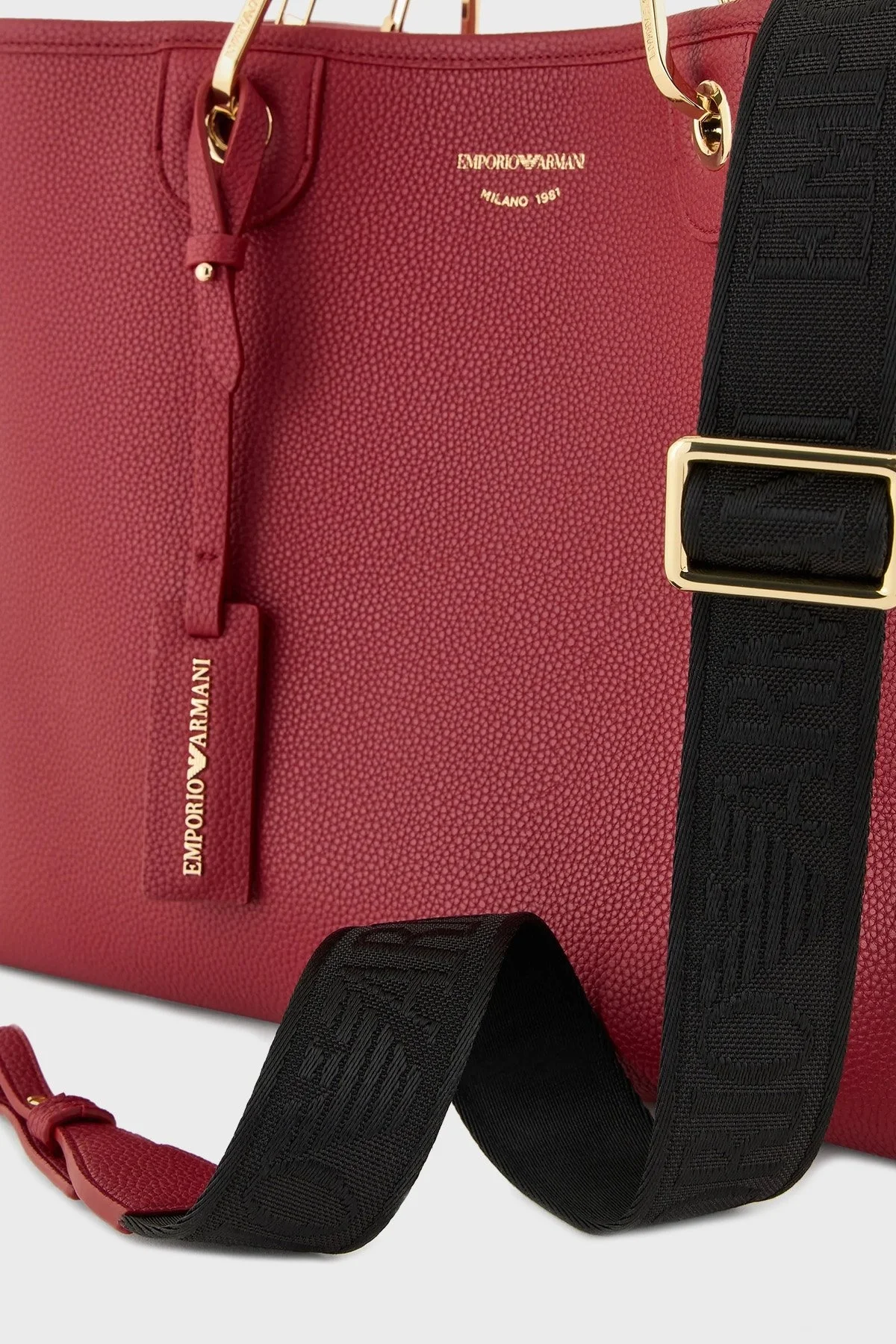 Emporio Armani Logolu Çıkarılabilir Omuz Askılı Bayan Çanta EW000360 AF12036 M5008 KIRMIZI - 8