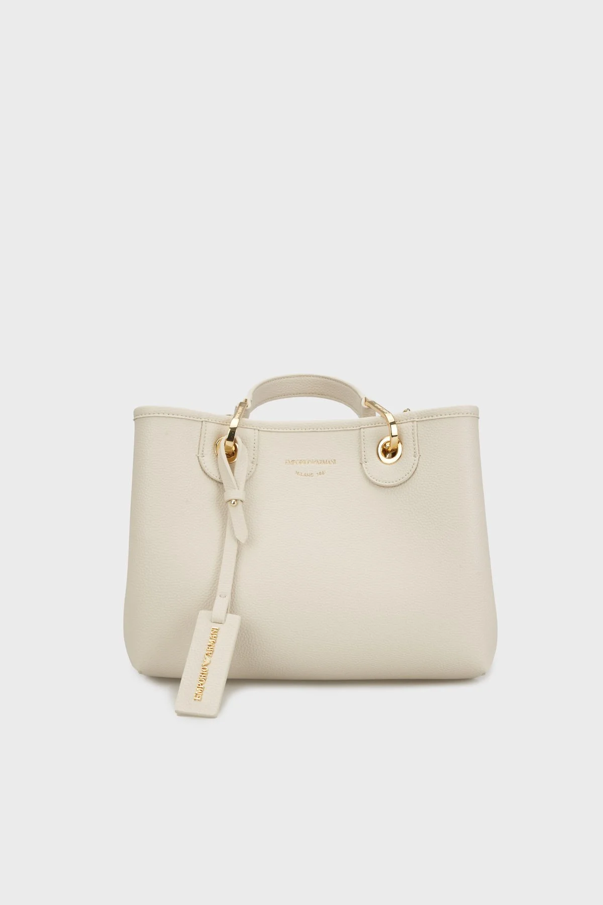 Emporio Armani Logolu Çıkarılabilir Omuz Askılı Kadın Çanta EW000361 AF12036 M1051 KREM - 1