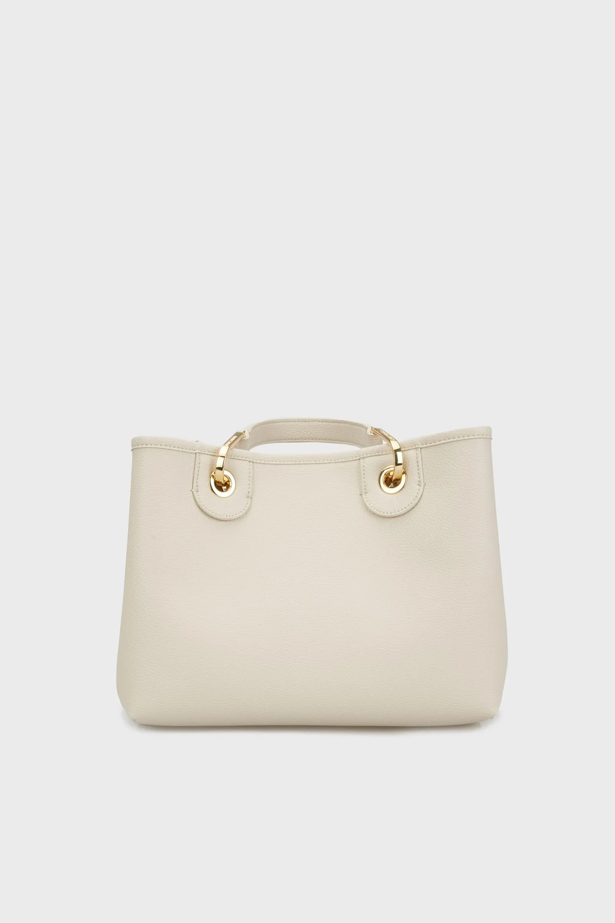 Emporio Armani Logolu Çıkarılabilir Omuz Askılı Kadın Çanta EW000361 AF12036 M1051 KREM - 2