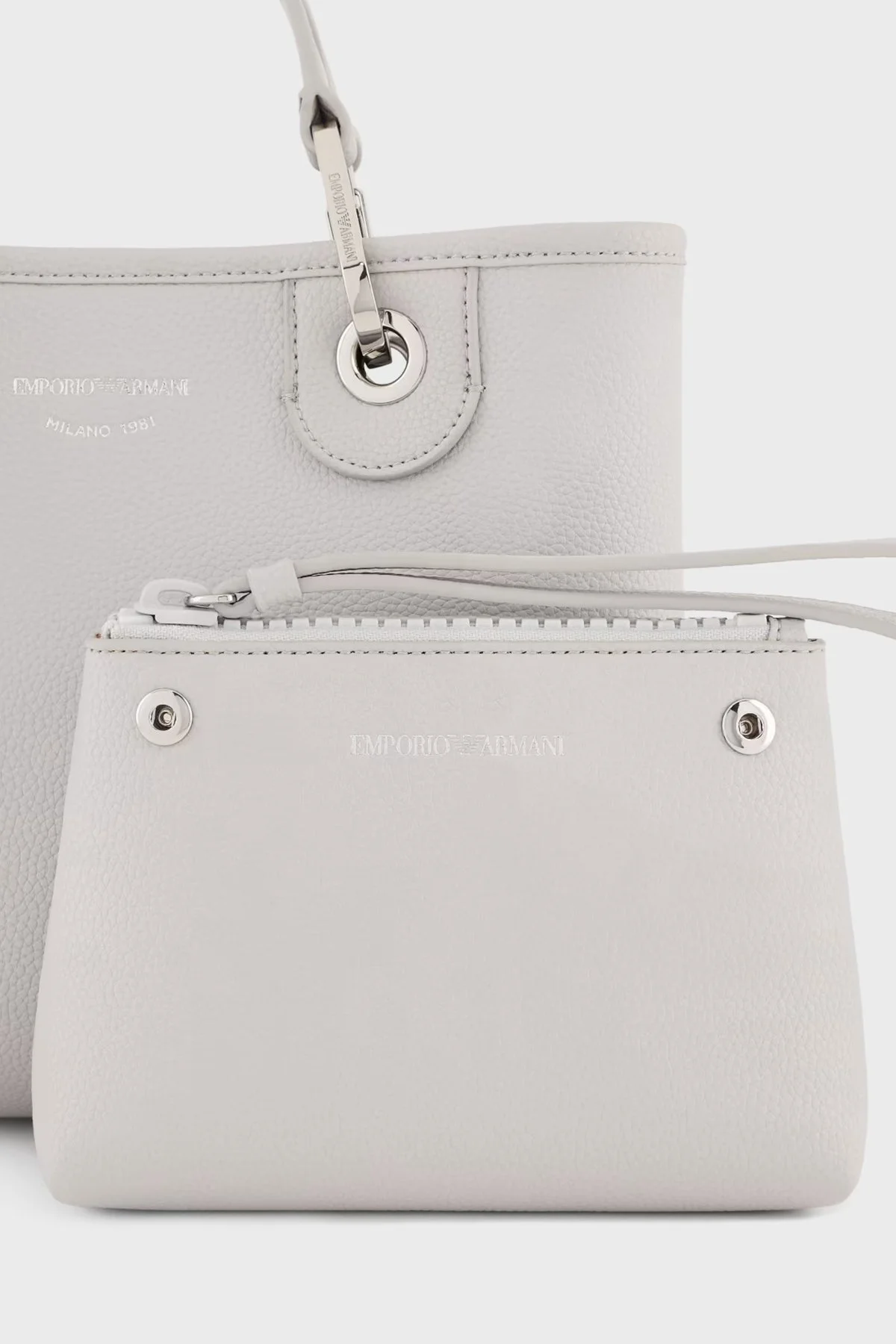 Emporio Armani Logolu Çıkarılabilir Omuz Askılı Bayan Çanta EW000361 AF12036 M8118 LACİVERT - 9