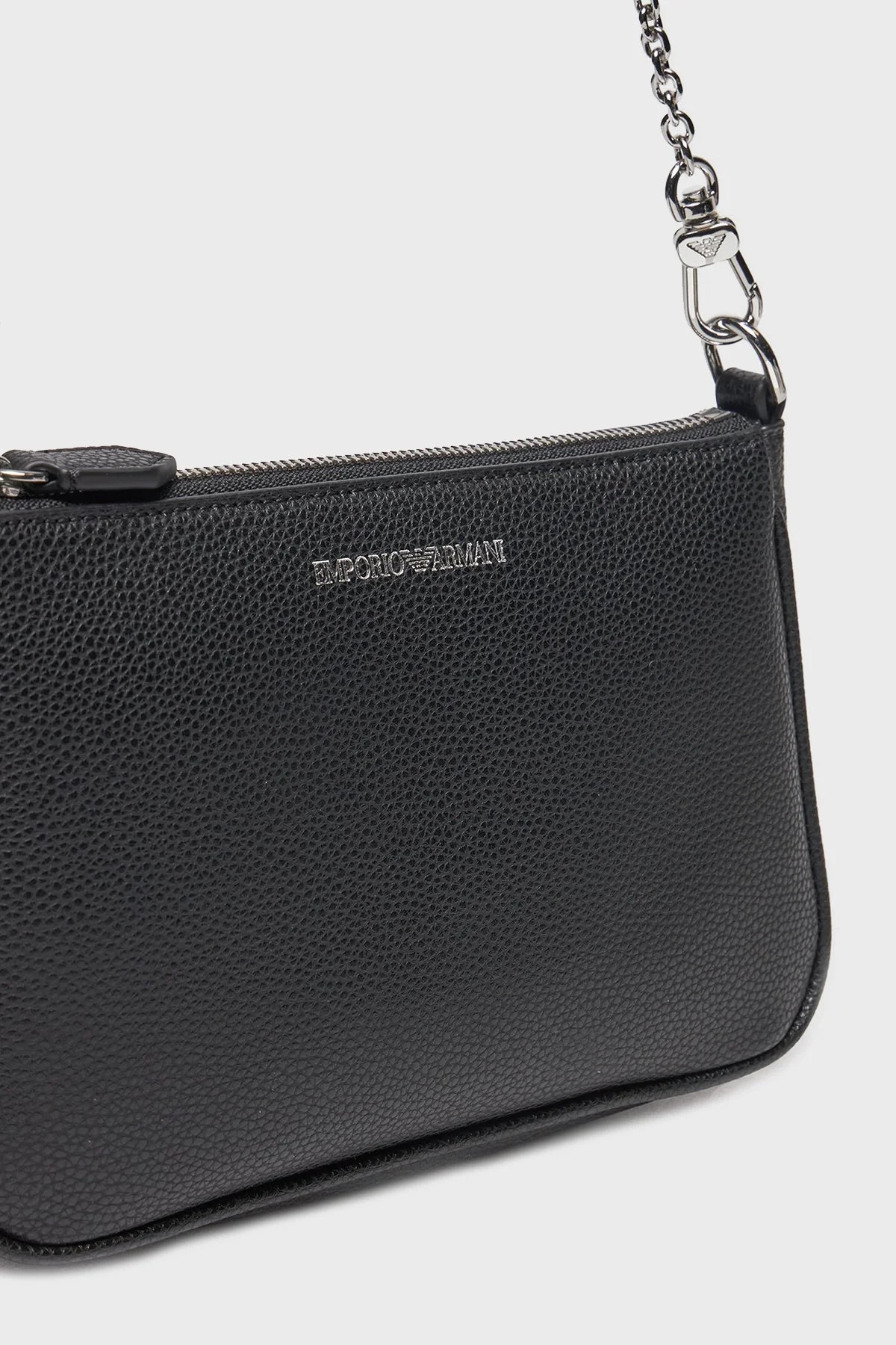 Emporio Armani Logolu Çıkarılabilir Omuz Askılı Bayan Çanta EW000540 AF12103 MC056 SİYAH - 3