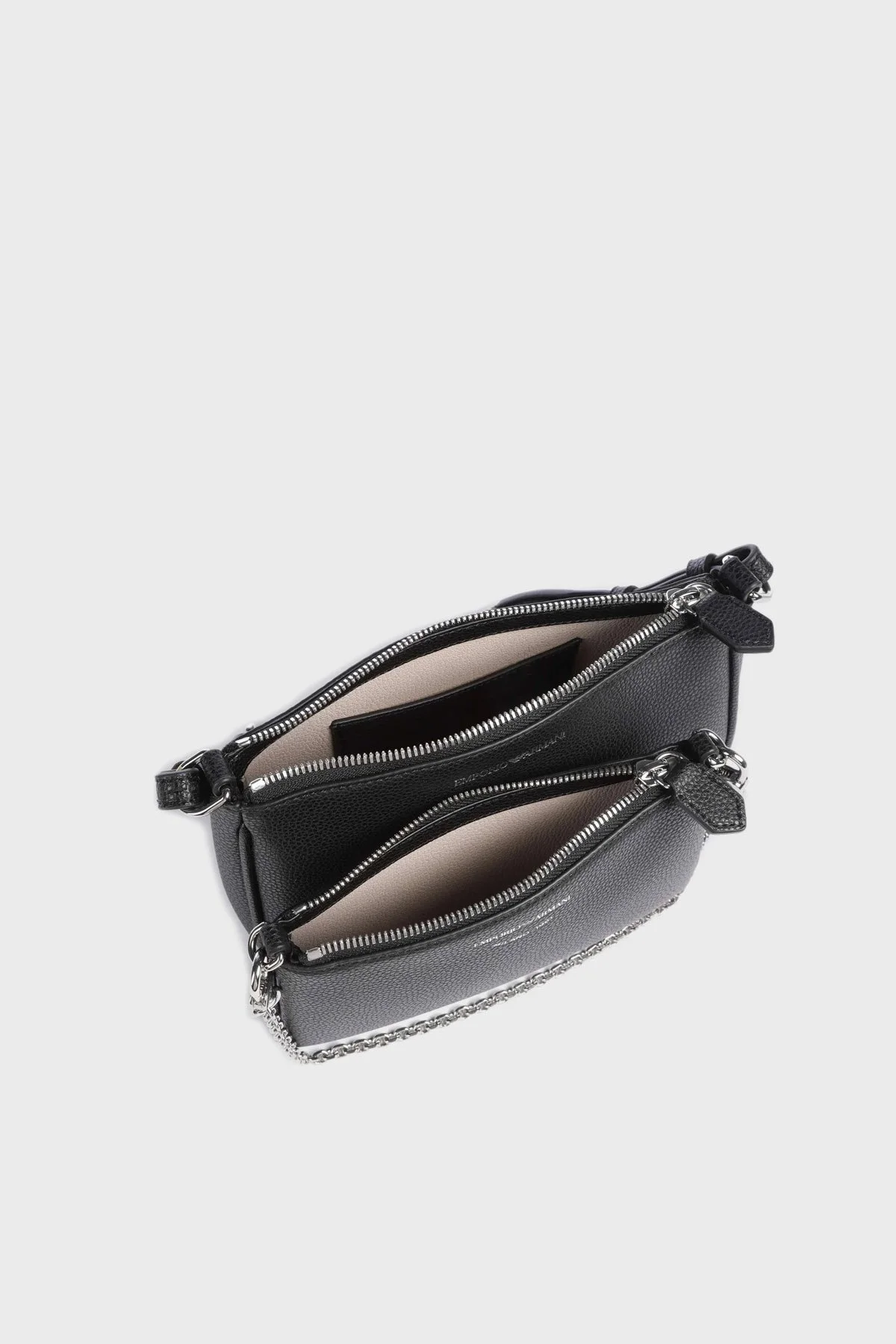 Emporio Armani Logolu Çıkarılabilir Omuz Askılı Bayan Çanta EW000540 AF12103 MC056 SİYAH - 5