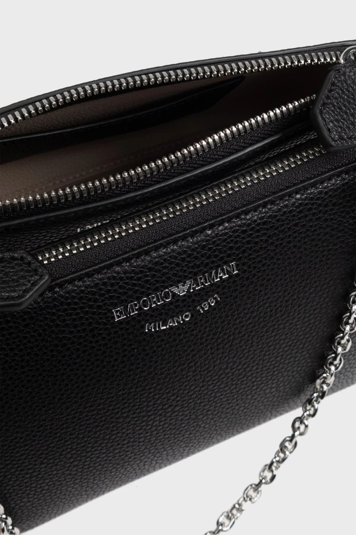 Emporio Armani Logolu Çıkarılabilir Omuz Askılı Bayan Çanta EW000540 AF12103 MC056 SİYAH - 6