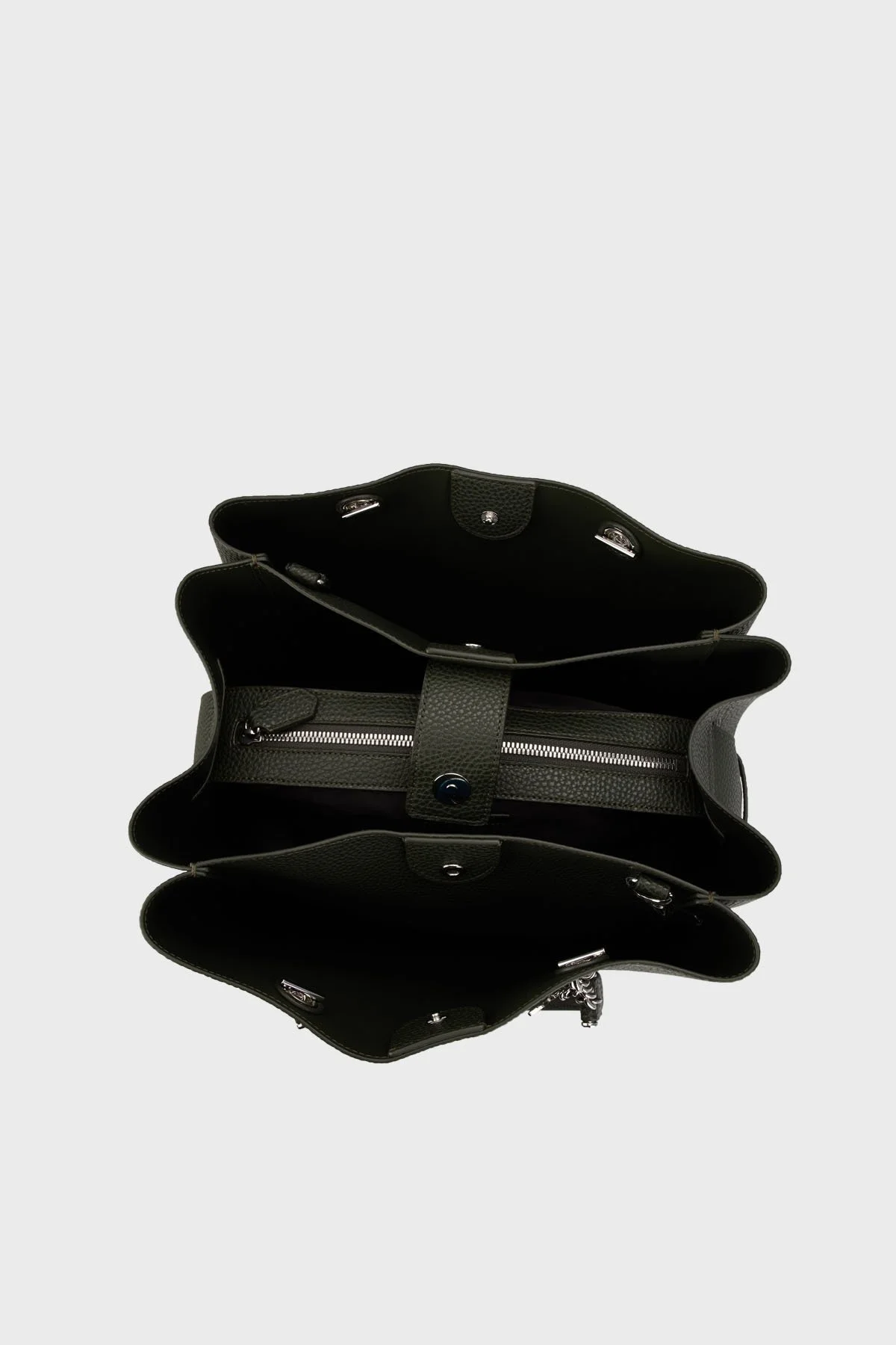 Emporio Armani Logolu Çıkarılabilir Omuz Askılı Bayan Çanta Y3D158 YFN6E 86025 ANTRASİT - 4