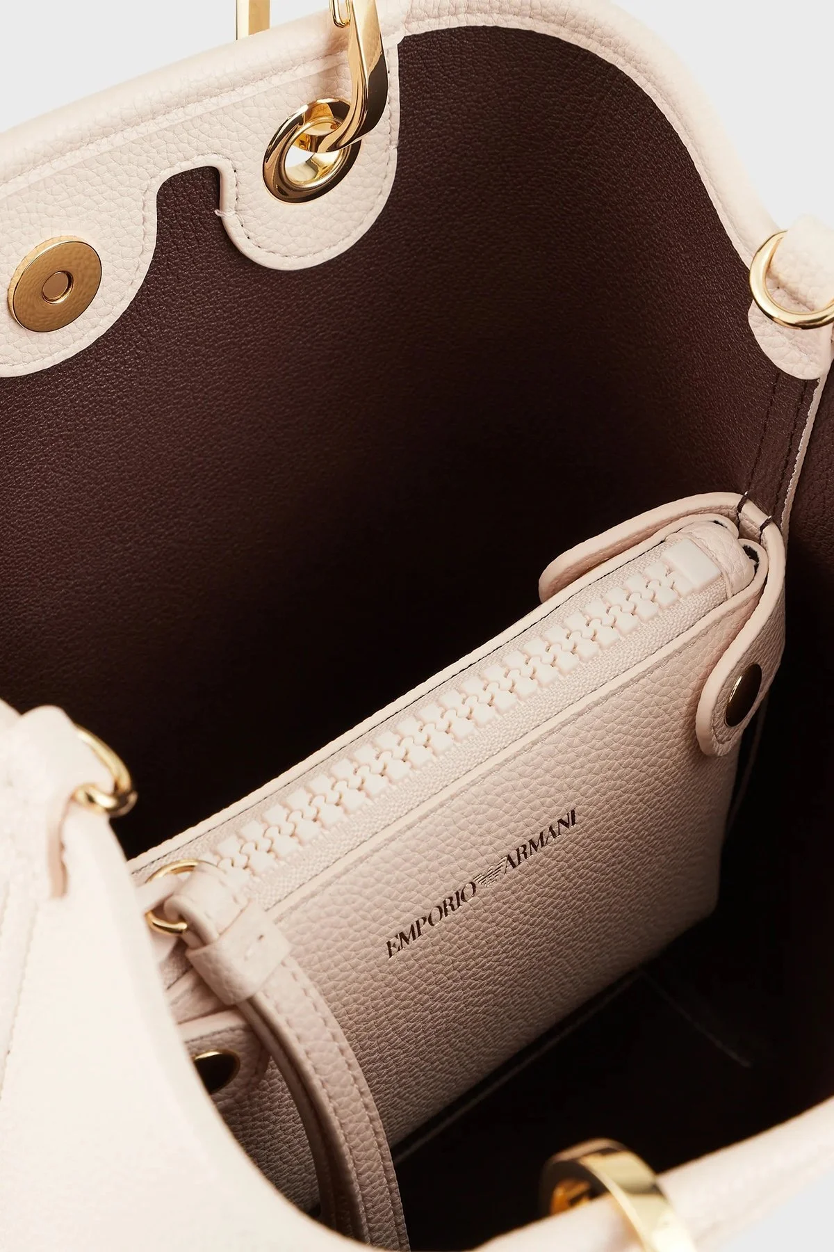 Emporio Armani Logolu Çıkarılabilir Omuz Askılı Bayan Çanta Y3D255 YFO5B 88820 PUDRA - 4