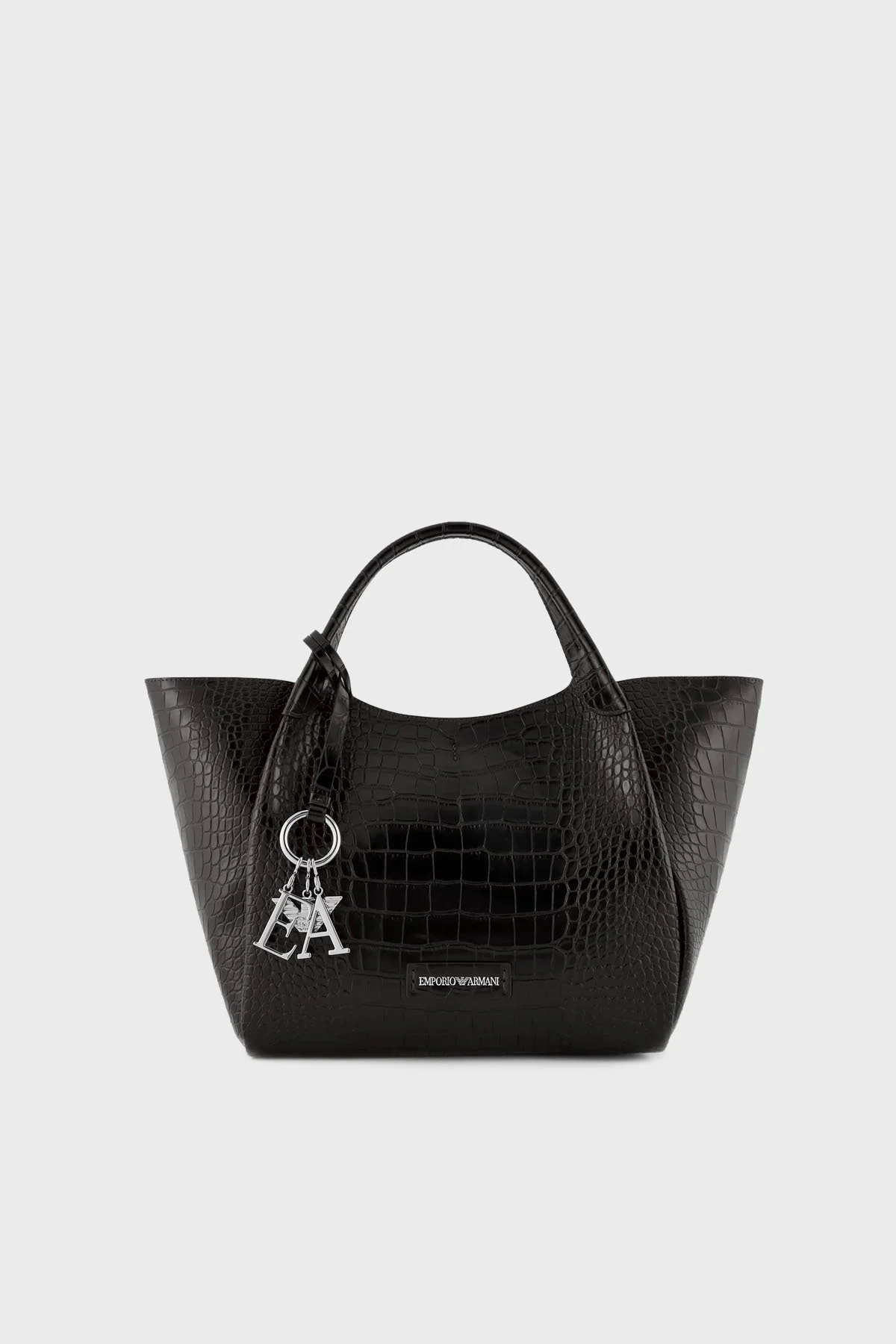 Emporio Armani Logolu Çıkarılabilir Omuz Askılı Bayan Çanta Y3D266 YWP8E 80001 SİYAH - 1