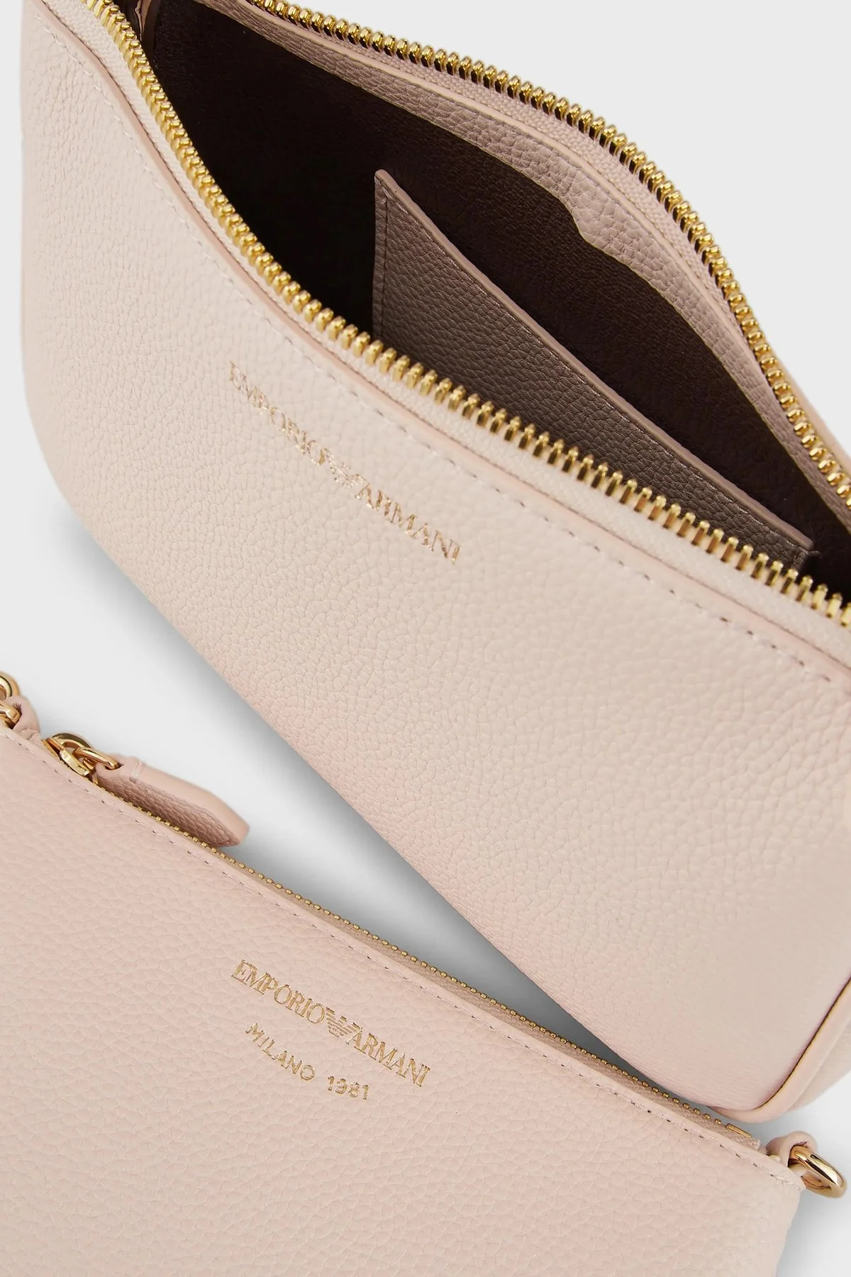 Emporio Armani Logolu Çıkarılabilir Ön Bölmeli ve Askılı Bayan Çanta Y3H317 YFO5B 88820 PUDRA - 8