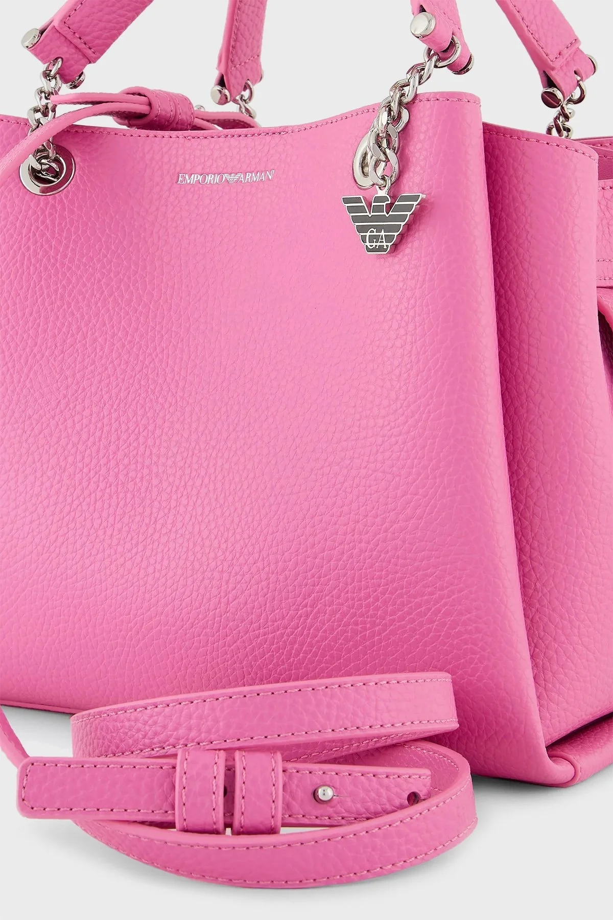 Emporio Armani Logolu Çıkarılabilir Uzatma Askılı Bayan Çanta Y3D159 YFN6E 88028 PEMBE - 6