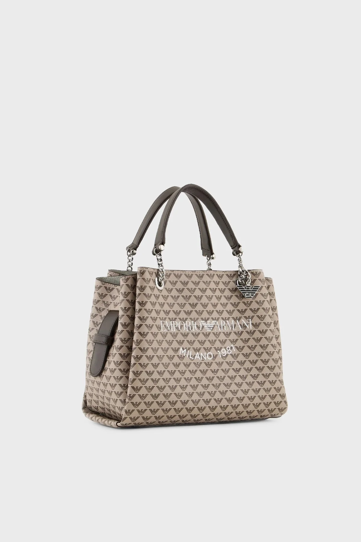 Emporio Armani Logolu Çıkarılabilir Uzatma Askılı Bayan Çanta Y3D159 YWS0E 80757 KAHVE - 7