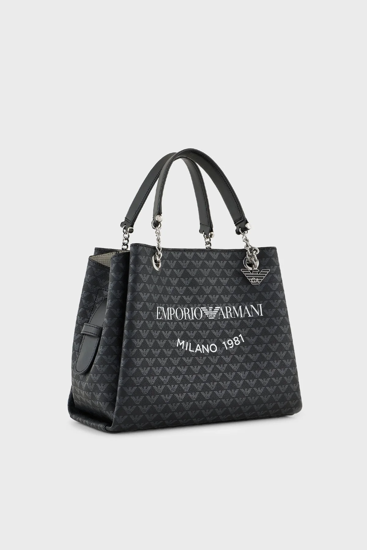 Emporio Armani Logolu Çıkarılabilir Uzatma Askılı Bayan Çanta Y3D159 YWS0E 86284 SİYAH - 14