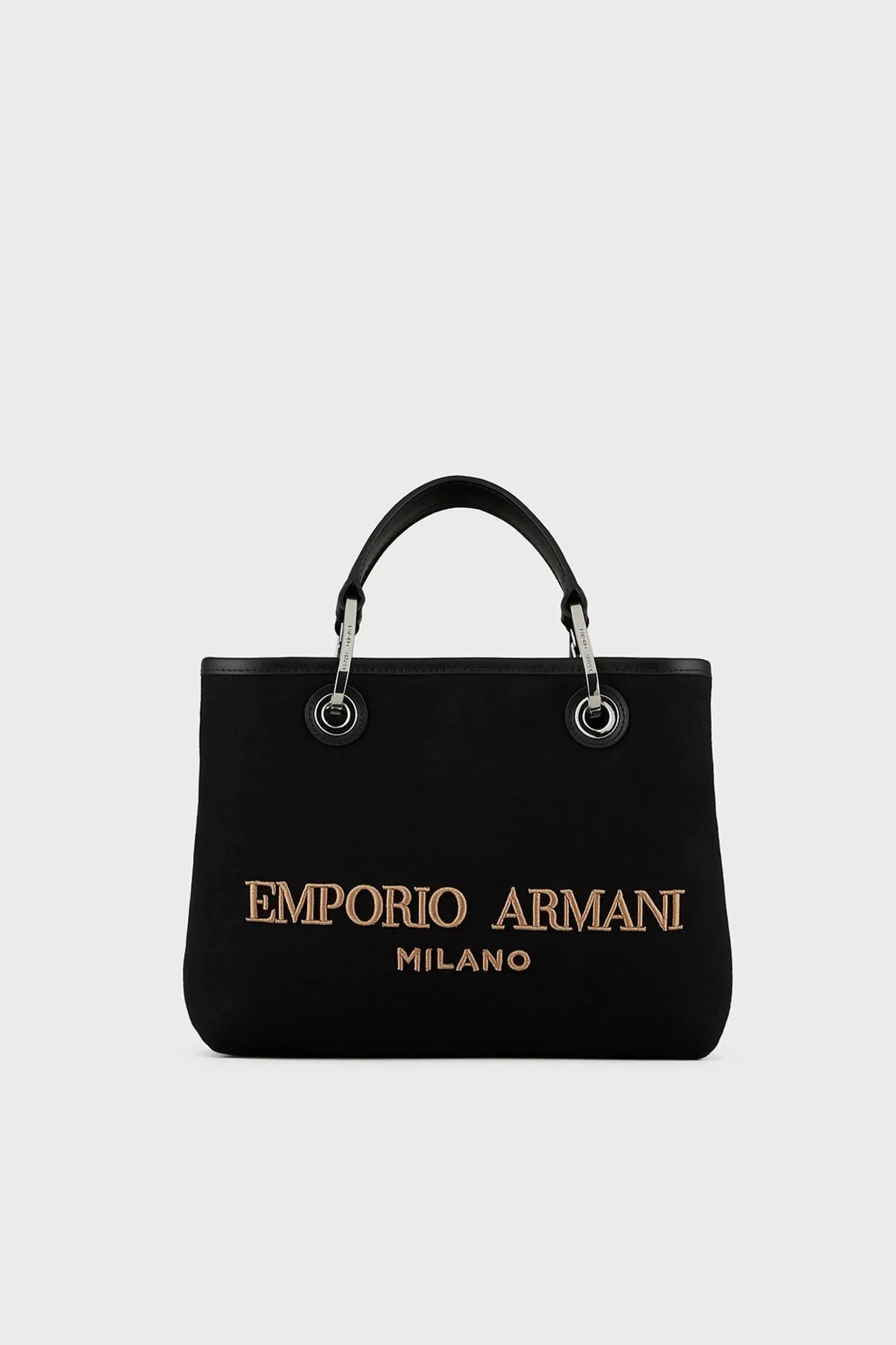 Emporio Armani Logolu Çıkarılabilir Uzatma Askılı Bayan Çanta Y3D166 Y333E 85905 SİYAH - 1