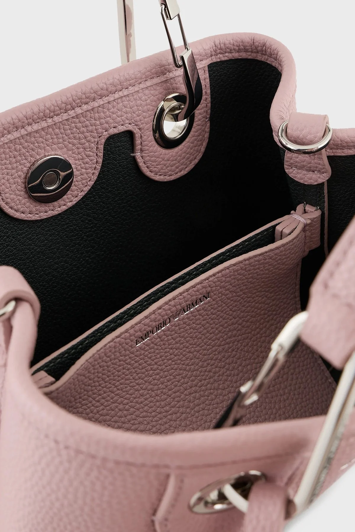 Emporio Armani Logolu Çıkarılabilir Uzatma Askılı Bayan Çanta Y3D176 YFO5E 80700 PUDRA - 4