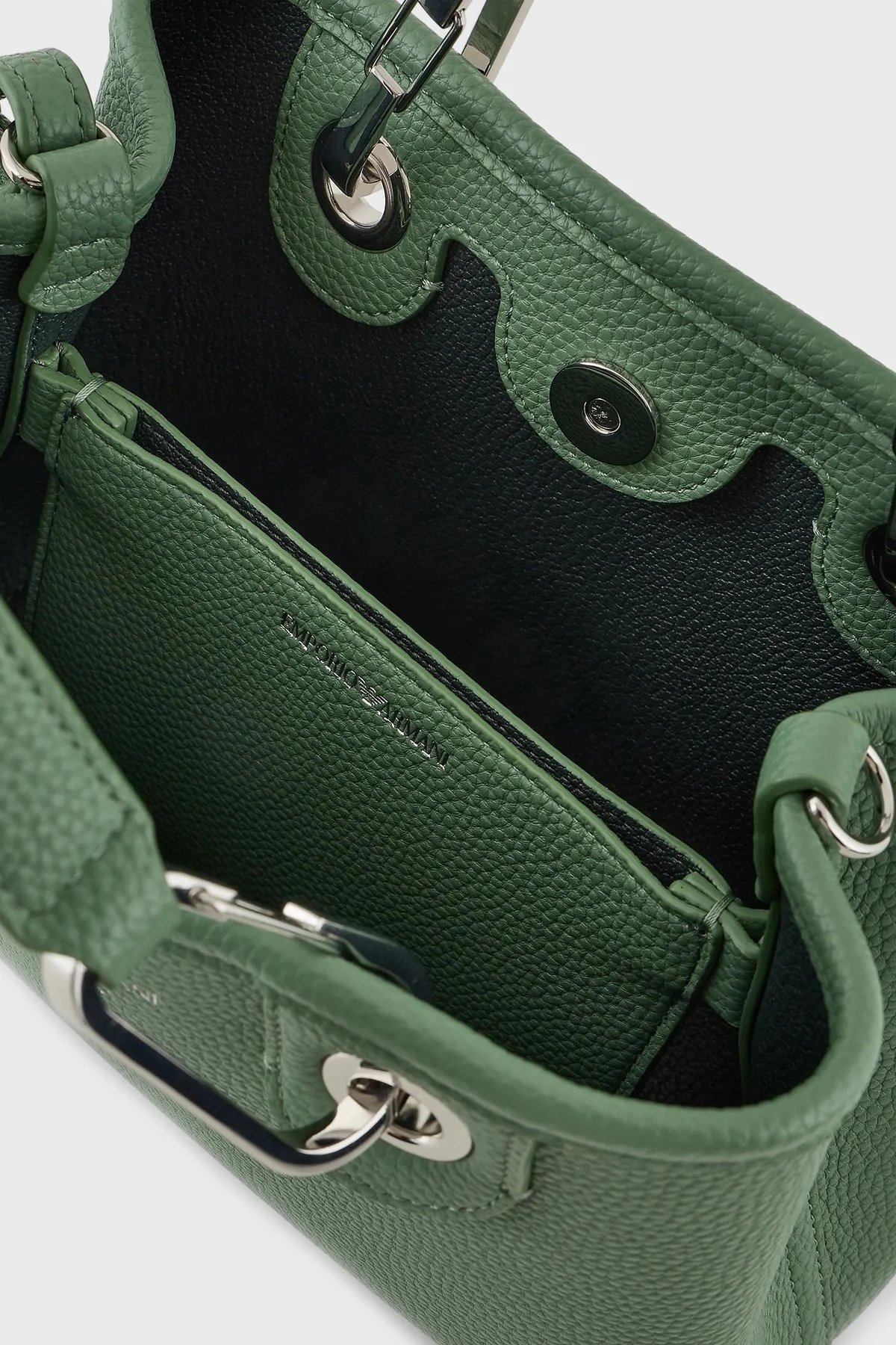 Emporio Armani Logolu Çıkarılabilir Uzatma Askılı Bayan Çanta Y3D176 YFO5E 80701 YEŞİL - 5