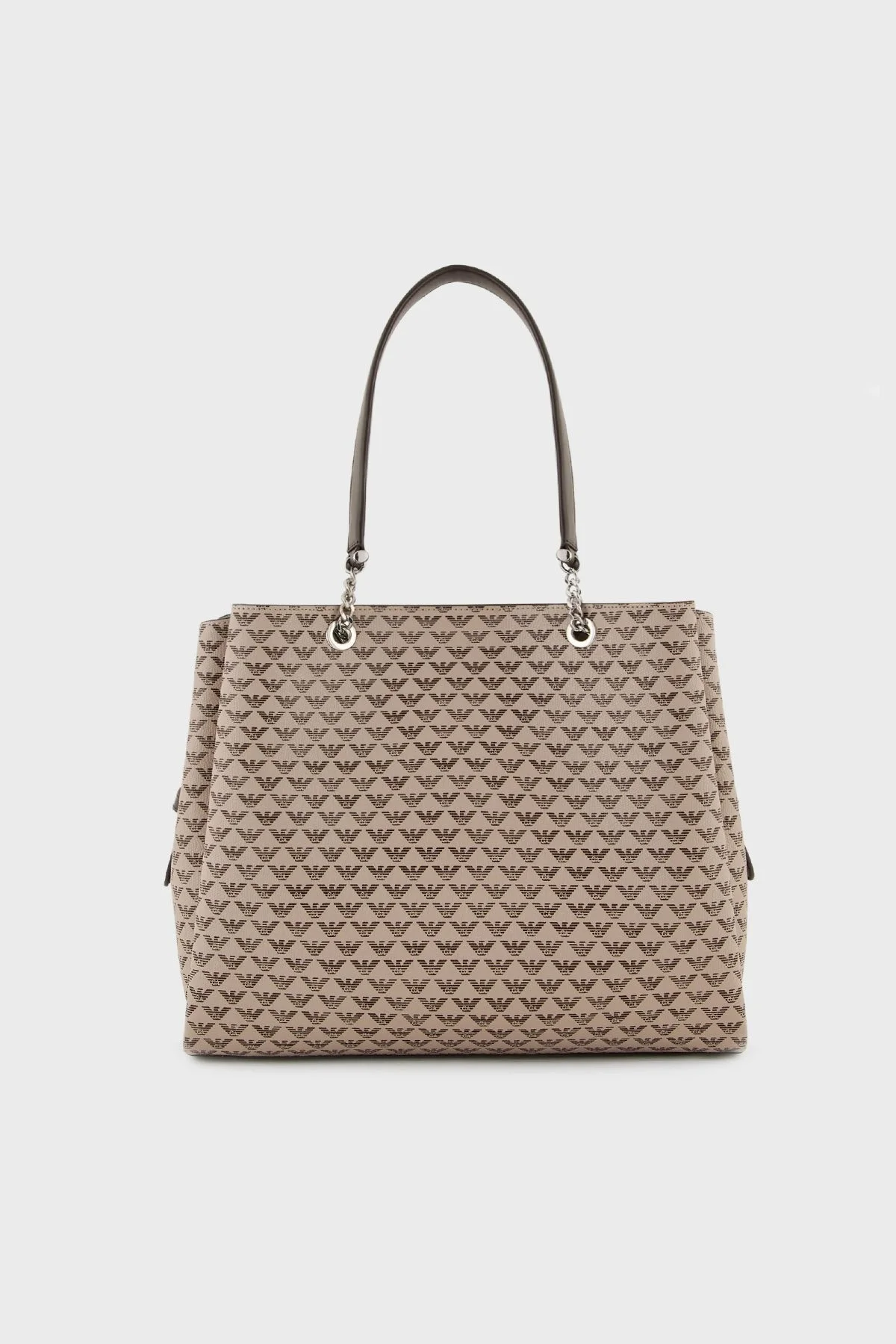 Emporio Armani Logolu Çıkarılabilir ve Ayarlanabilir Omuz Askılı Bayan Çanta Y3D158 YWS0E 80757 KAHVE - 4