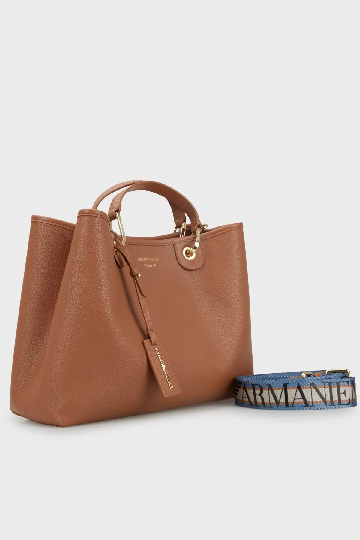 Emporio Armani Logolu Çıkarılabilir ve Ayarlanabilir Omuz Askılı Bayan Çanta Y3D165 YFO5B 80570 TABA - 2