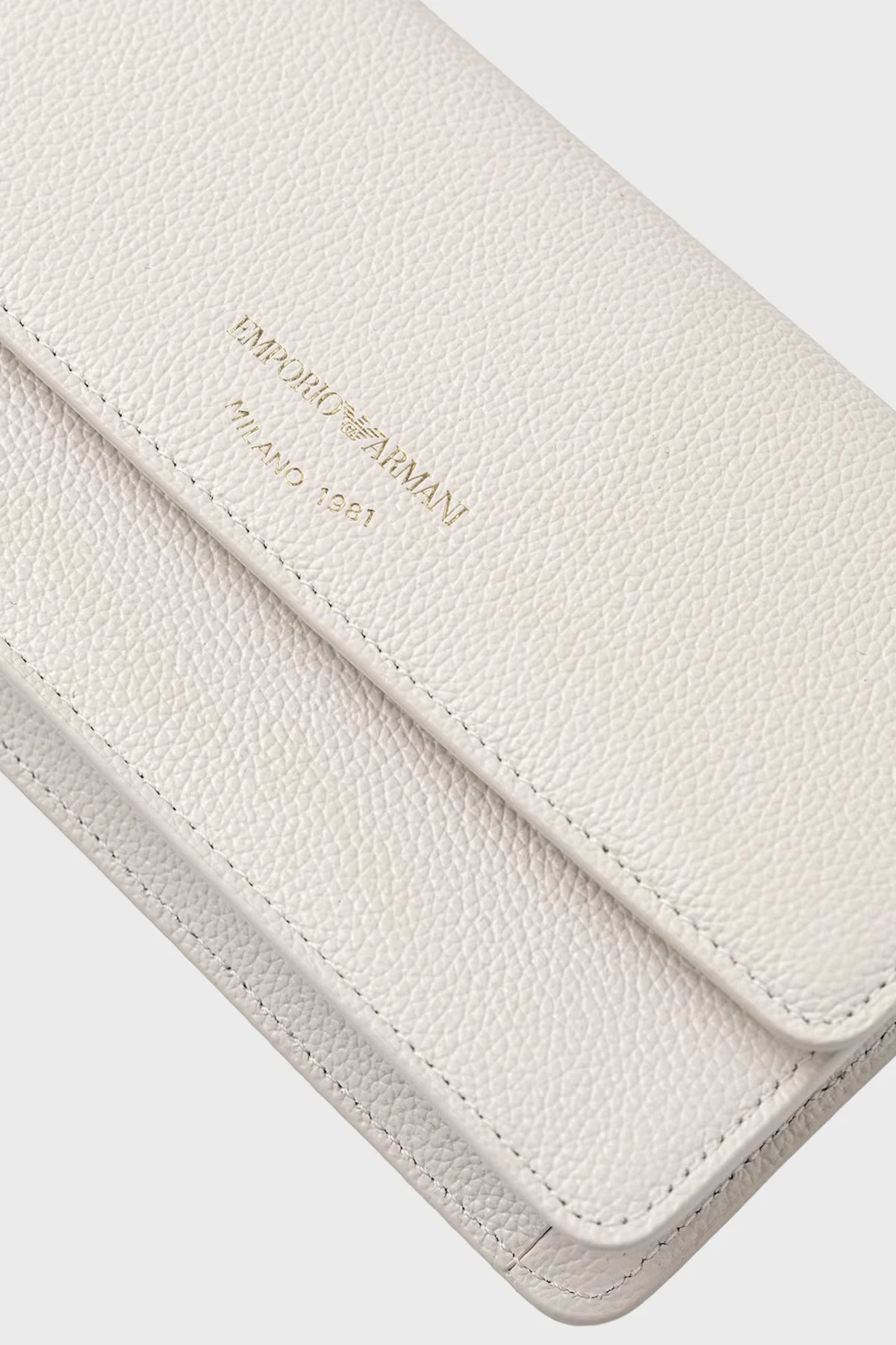 Emporio Armani Logolu Çıkarılabilir Zincir Askılı Mini Bayan Çanta EW003036 AF19568 U1060 EKRU - 4