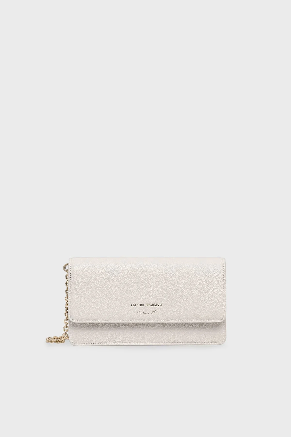 Emporio Armani Logolu Çıkarılabilir Zincir Askılı Mini Kadın Çanta EW003036 AF19568 U1060 EKRU - 1