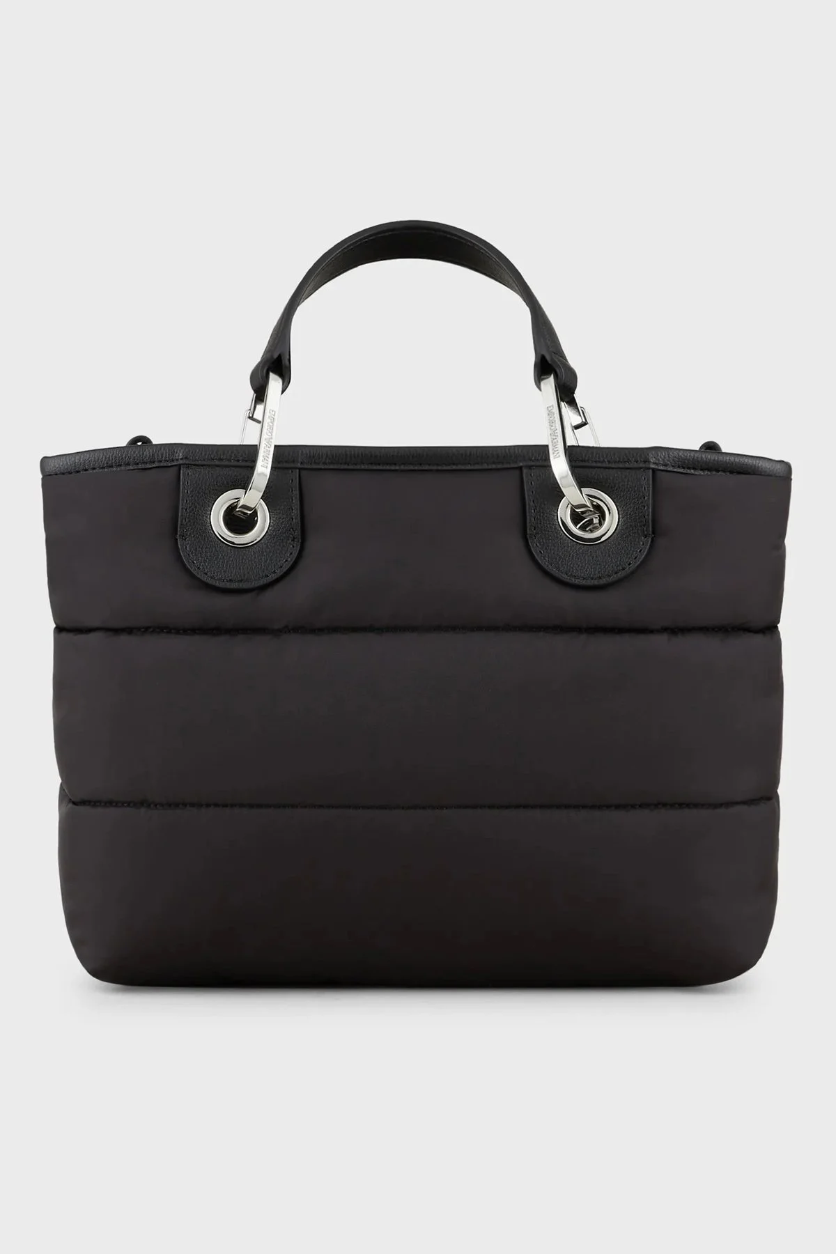 Emporio Armani Logolu Çıkartılabilir Omuz Askılı Bayan Çanta Y3D166 Y485E 80001 SİYAH - 4