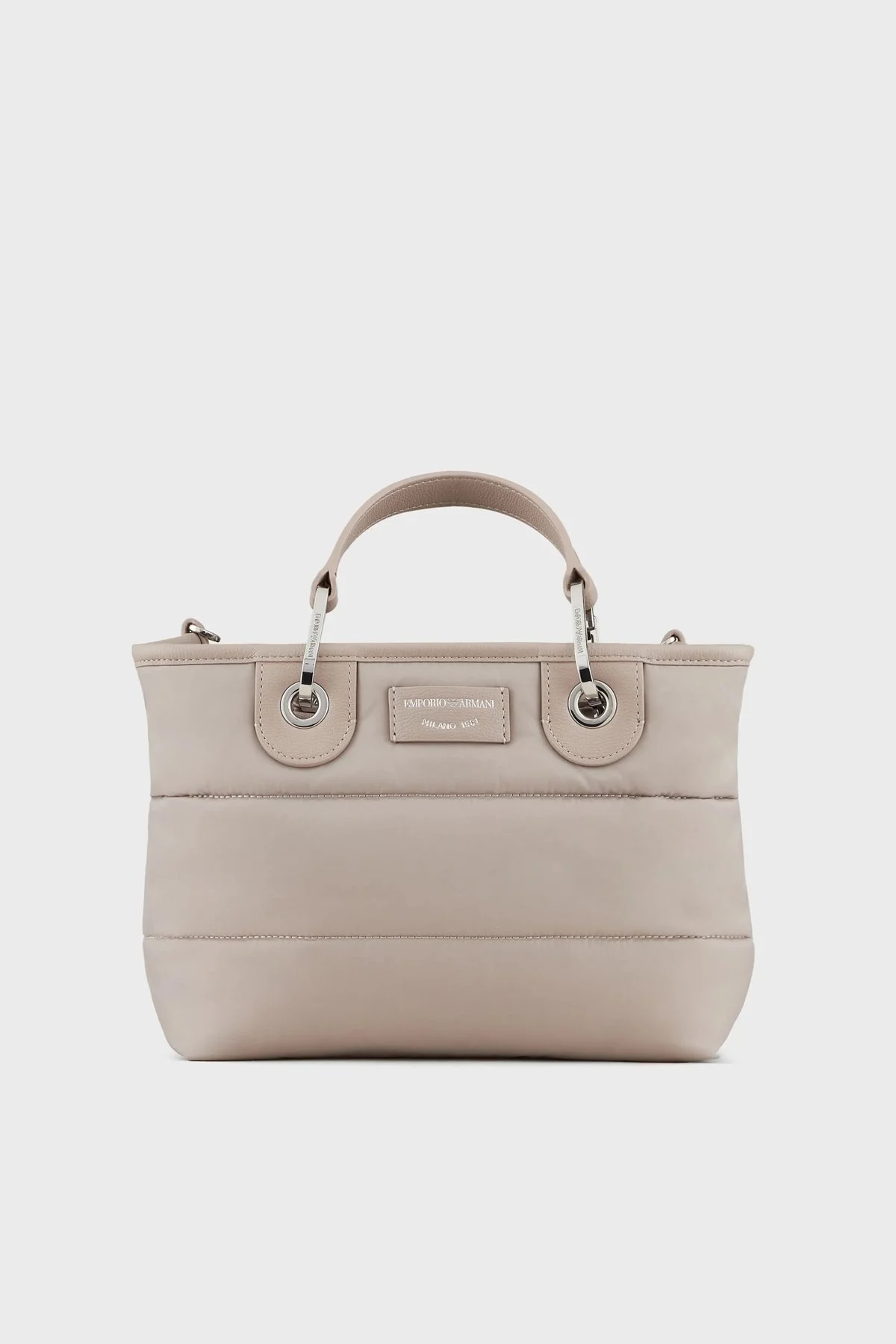 Emporio Armani Logolu Çıkartılabilir Omuz Askılı Bayan Çanta Y3D166 Y485E 80221 TOPRAK - 1