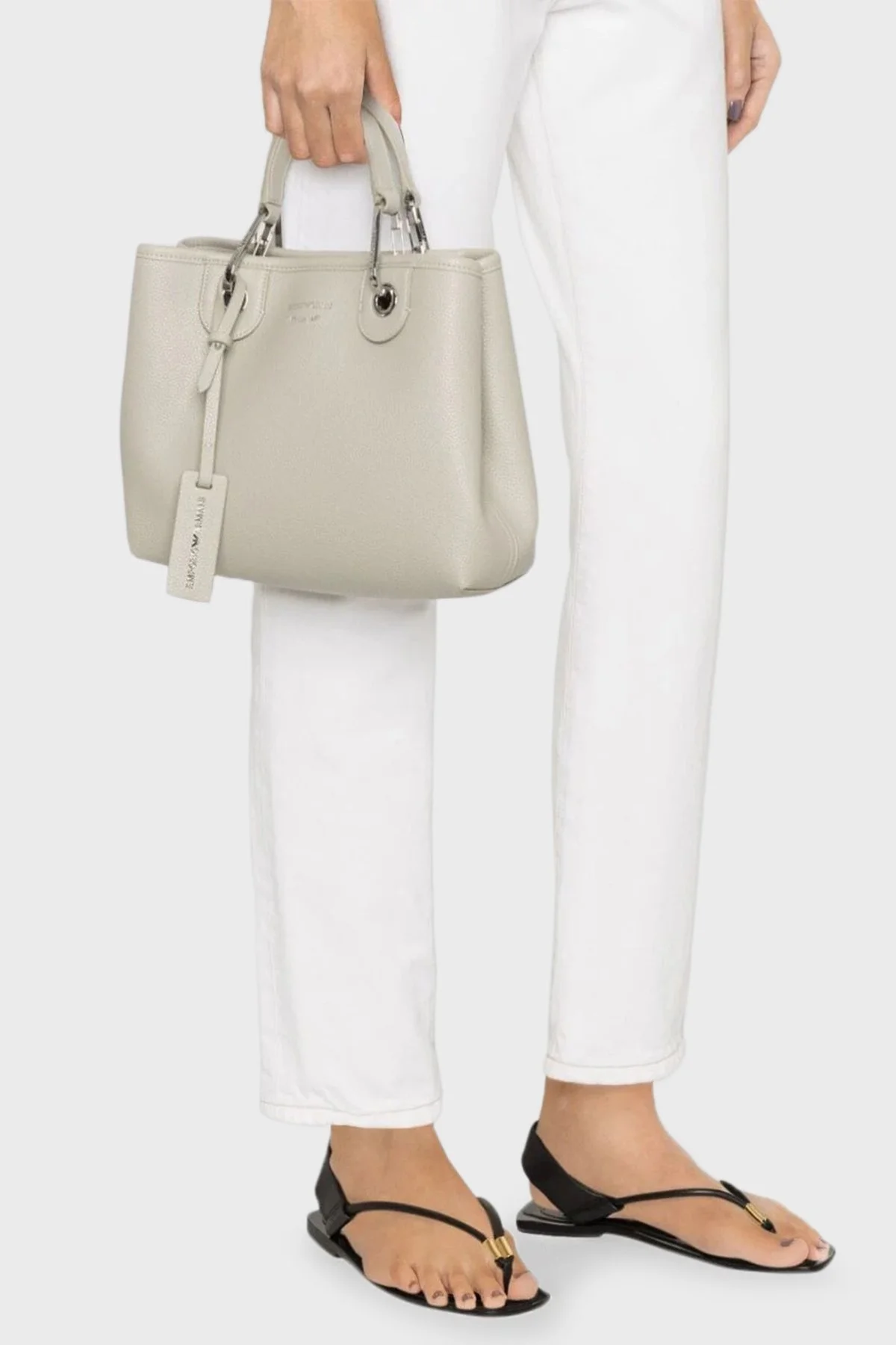 Emporio Armani Logolu Çıkartılabilir Omuz Askılı Bayan Çanta Y3D166 YFO5E 80568 TAŞ - 3