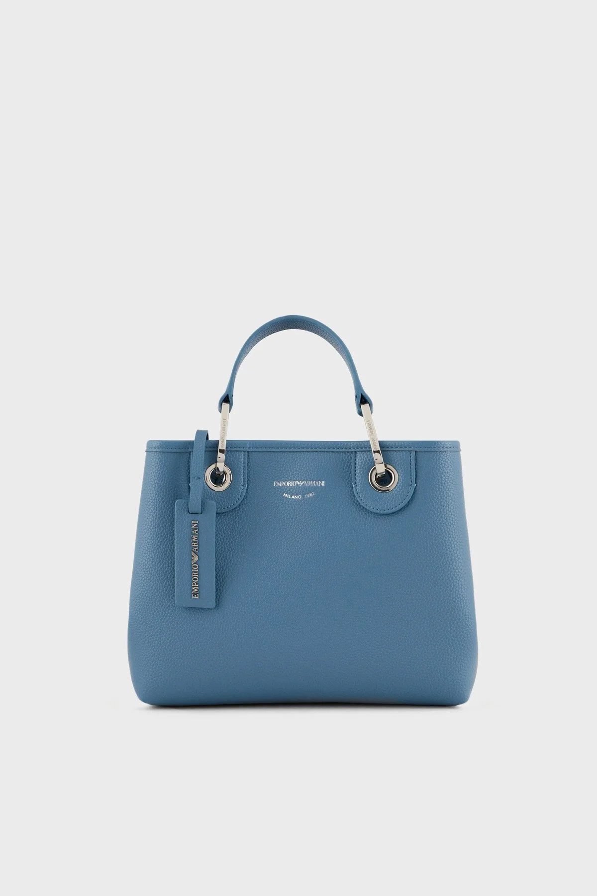 Emporio Armani Logolu Çıkartılabilir Omuz Askılı Bayan Çanta Y3D166 YFO5E 80569 MAVİ - 1