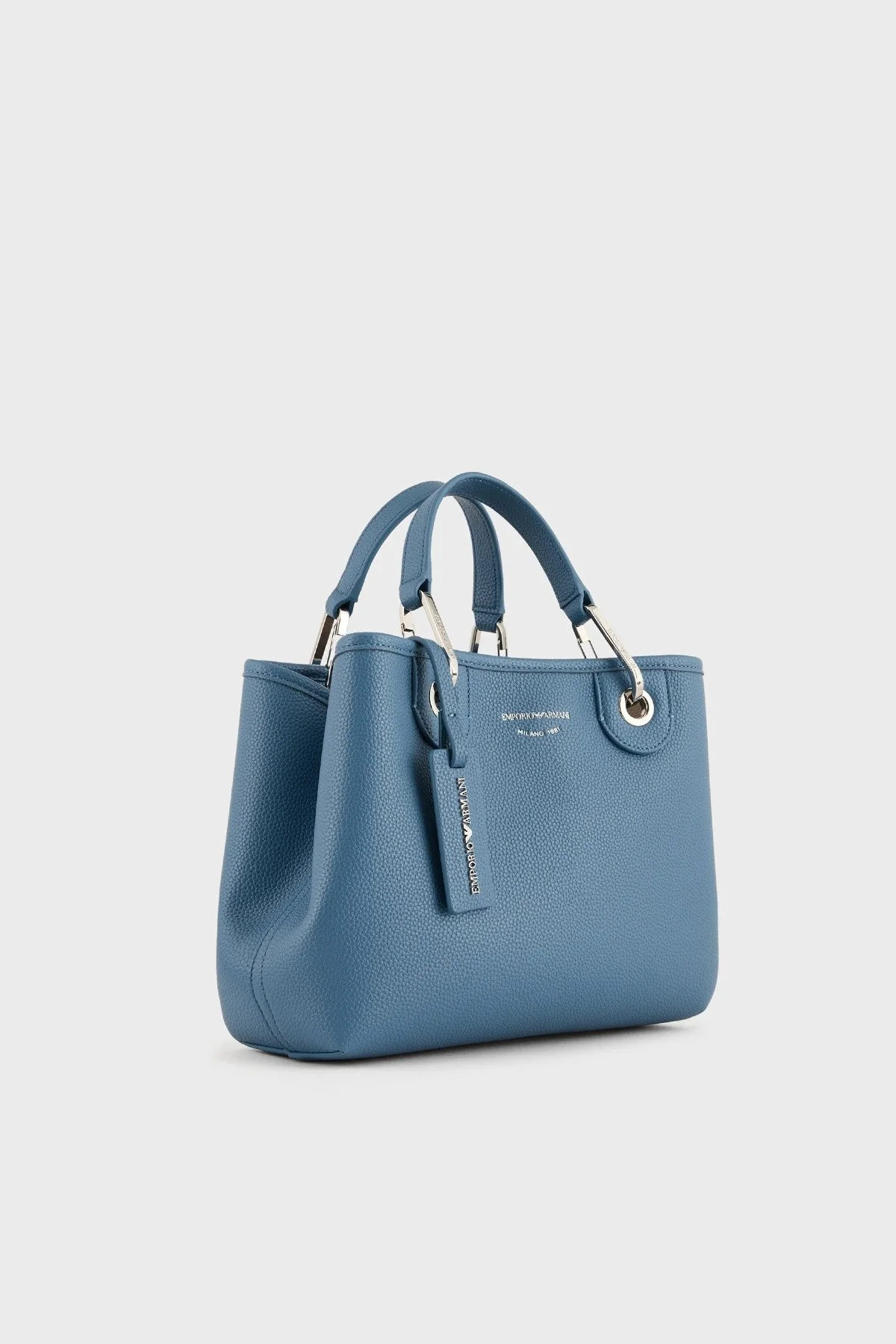 Emporio Armani Logolu Çıkartılabilir Omuz Askılı Bayan Çanta Y3D166 YFO5E 80569 MAVİ - 4