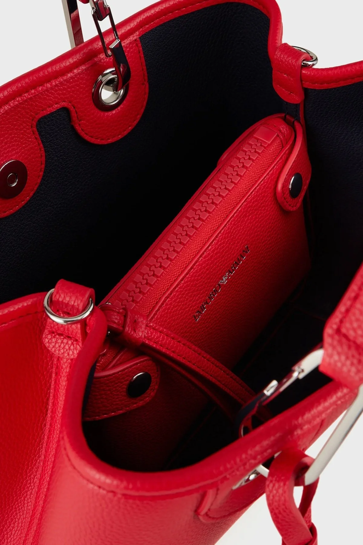 Emporio Armani Logolu Çıkartılabilir Omuz Askılı Bayan Çanta Y3D166 YFO5E 89530 KIRMIZI - 8