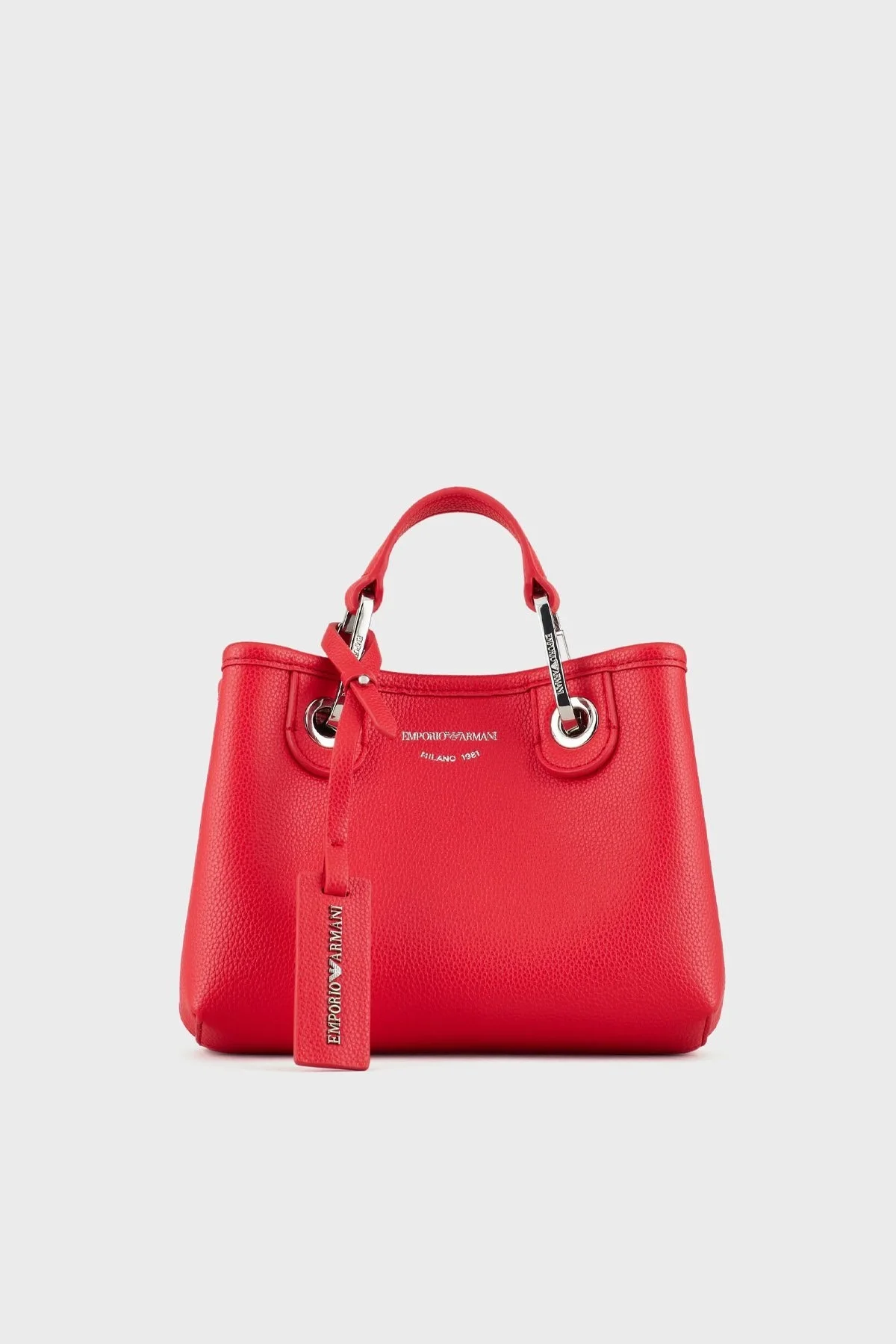 Emporio Armani Logolu Çıkartılabilir Omuz Askılı Bayan Çanta Y3D176 YFO5E 89530 KIRMIZI - 1