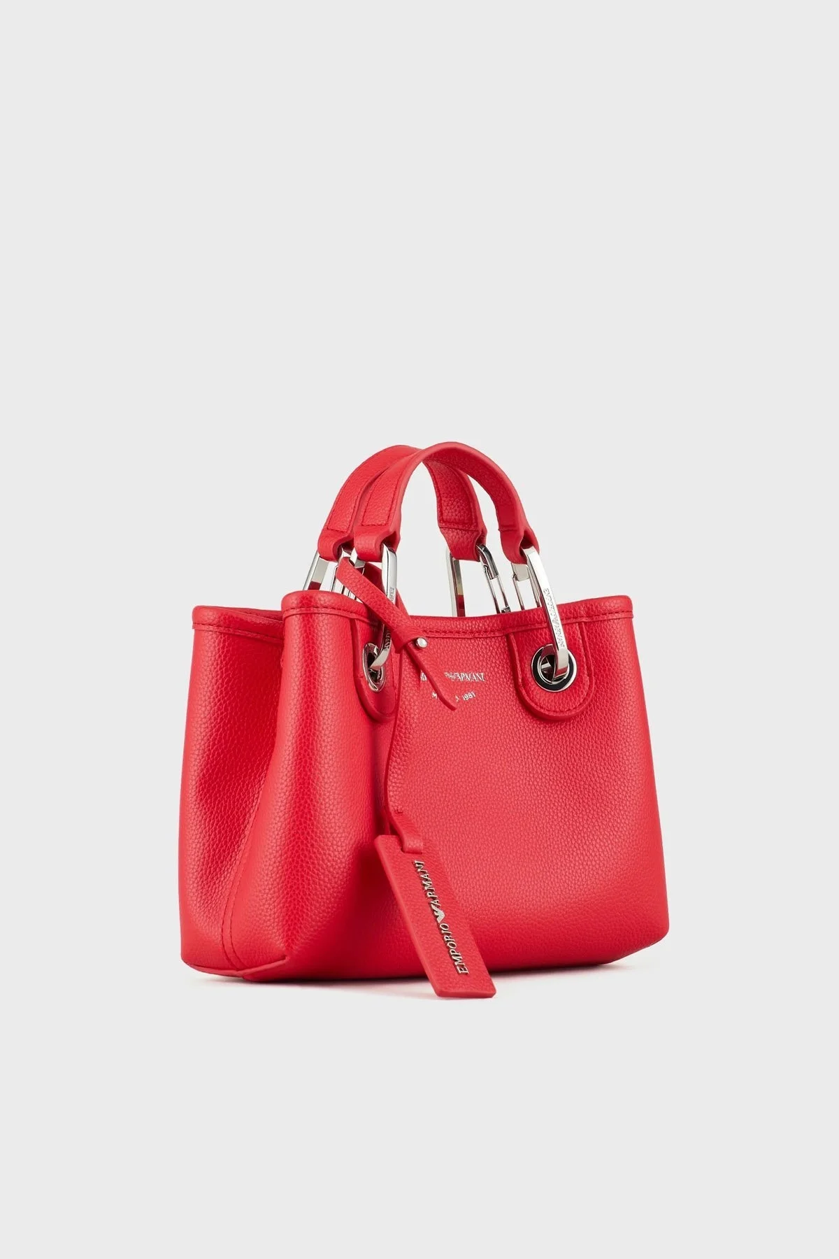 Emporio Armani Logolu Çıkartılabilir Omuz Askılı Bayan Çanta Y3D176 YFO5E 89530 KIRMIZI - 4