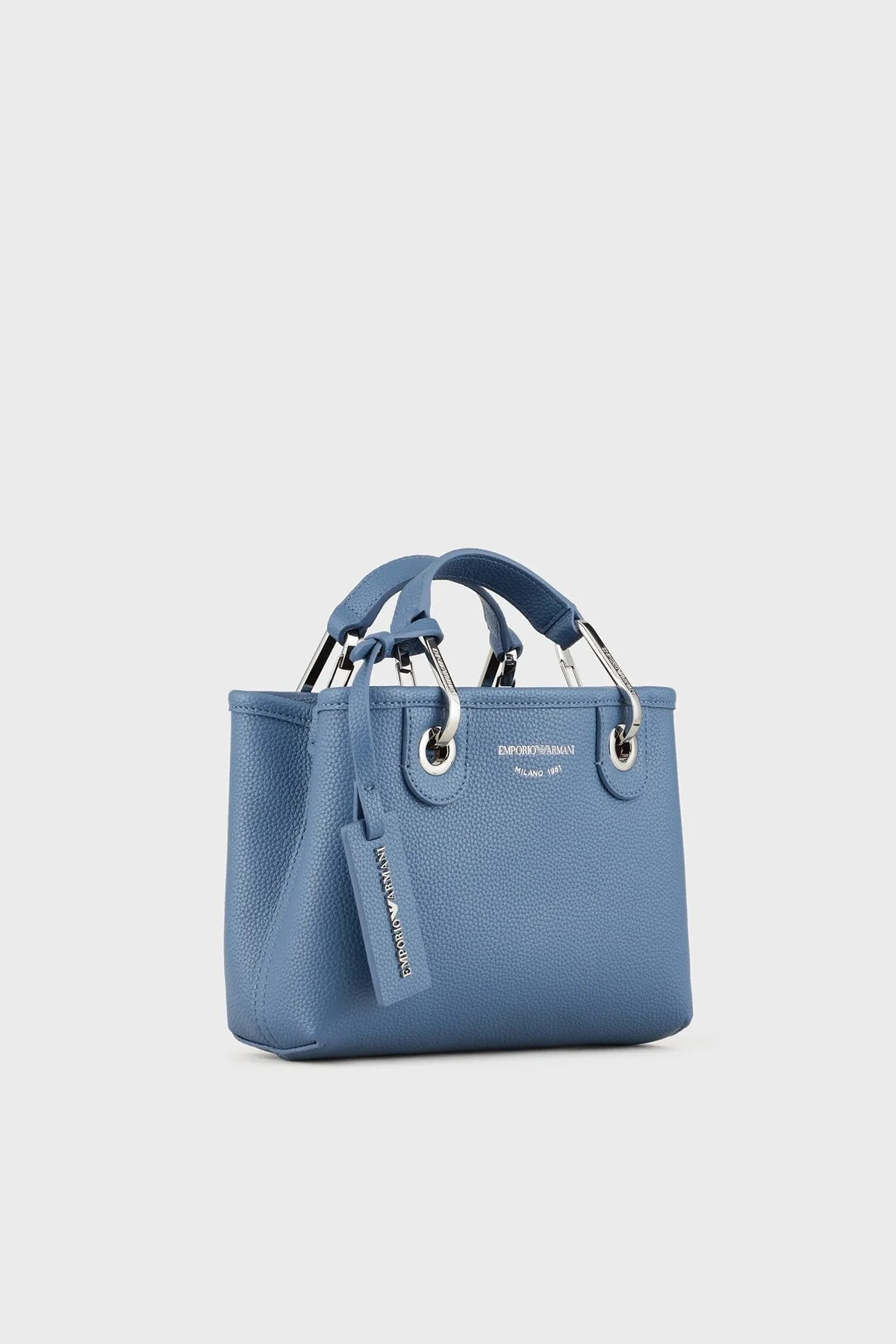 Emporio Armani Logolu Çıkartılabilir Omuz Askılı Bayan Çanta Y3D176 YFO5E 89587 MAVİ - 4