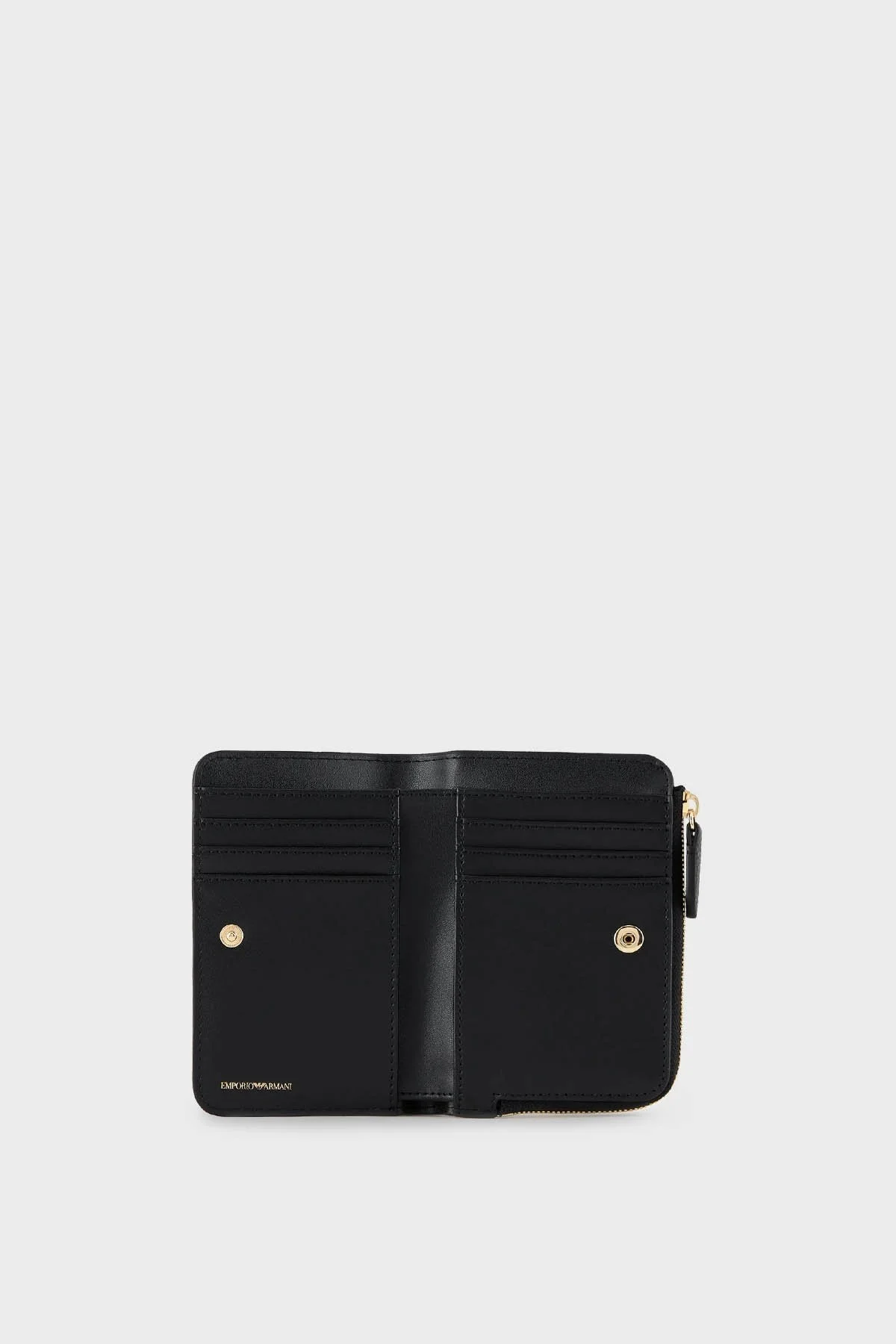 Emporio Armani Logolu Çok Bölmeli Bayan Cüzdan Y3H327 YVZ7B 80001 SİYAH - 4