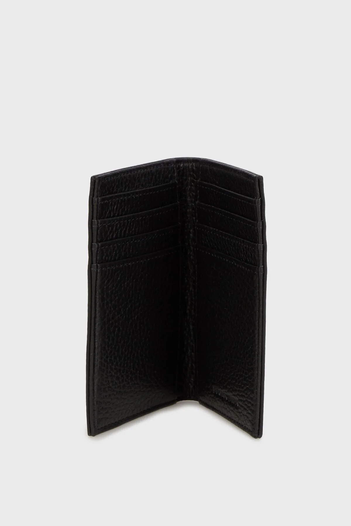 Emporio Armani Logolu Deri Erkek Kartlık EM003592 AF19355 UC001 SİYAH - 3