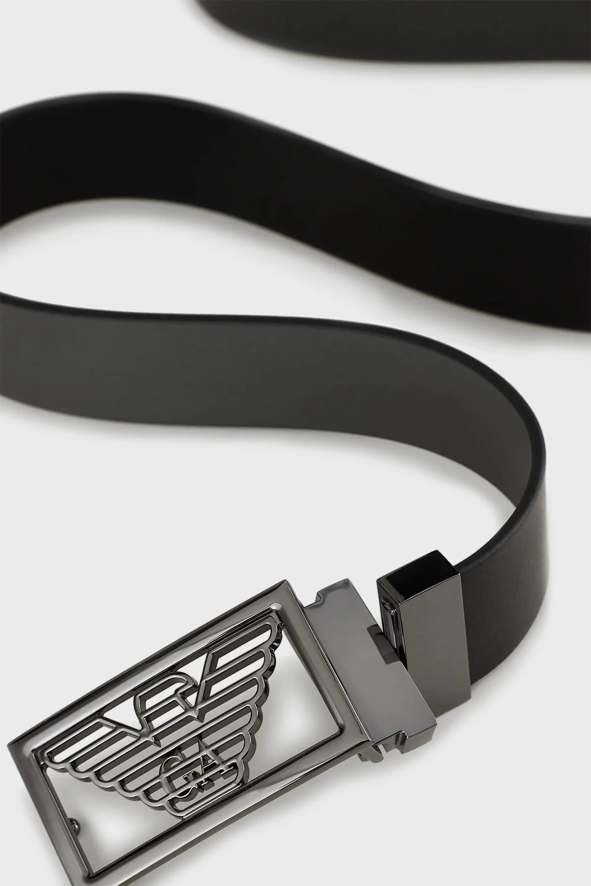 Emporio Armani Logolu Deri Erkek Kemer Y4S507 Y134J 88244 SİYAH - 5